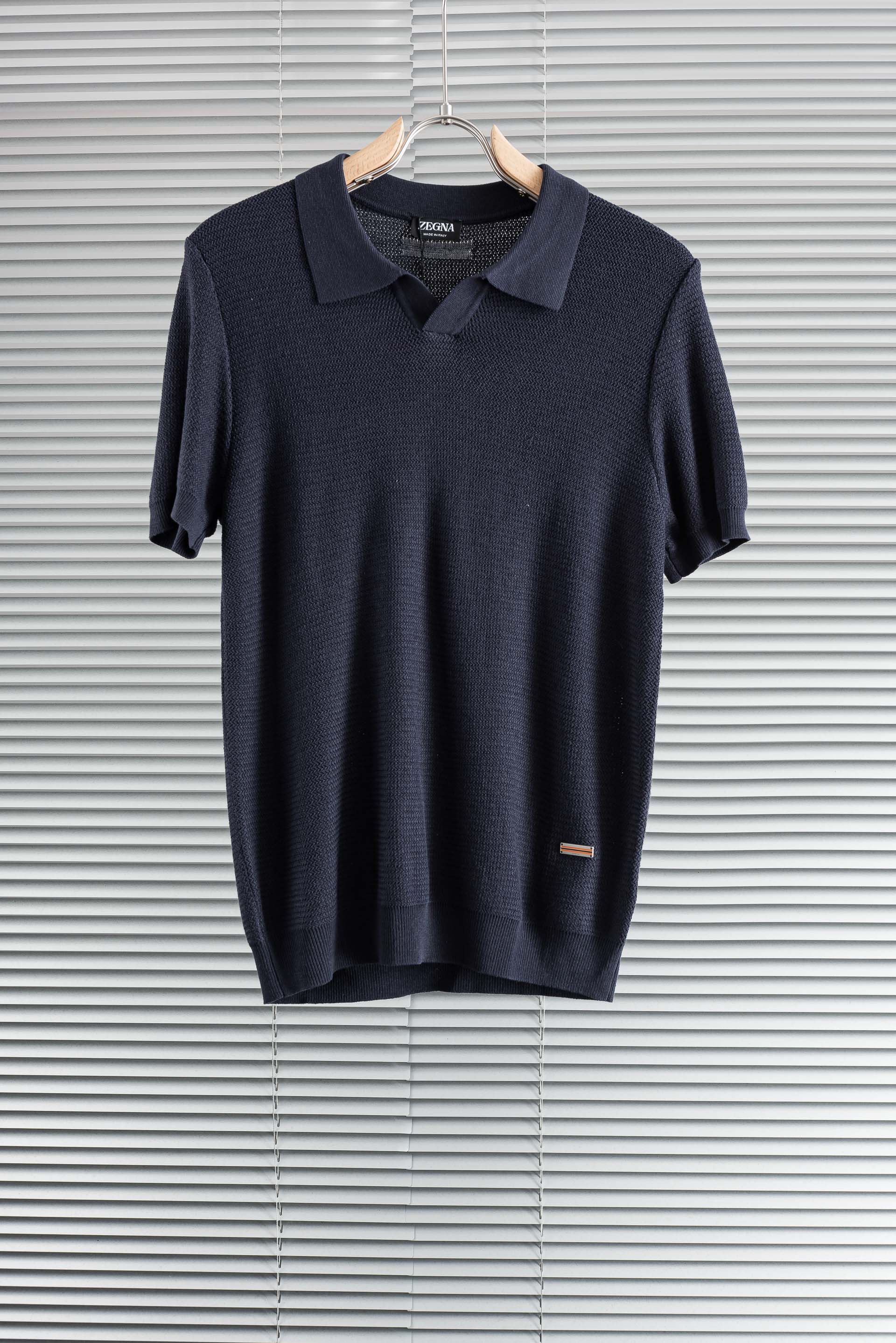 zegna2026ss最新海鸥领针织短袖！客供进口亚麻➕天丝混纺被誉为会呼吸的面料👍🏻精选客供面料亚麻+