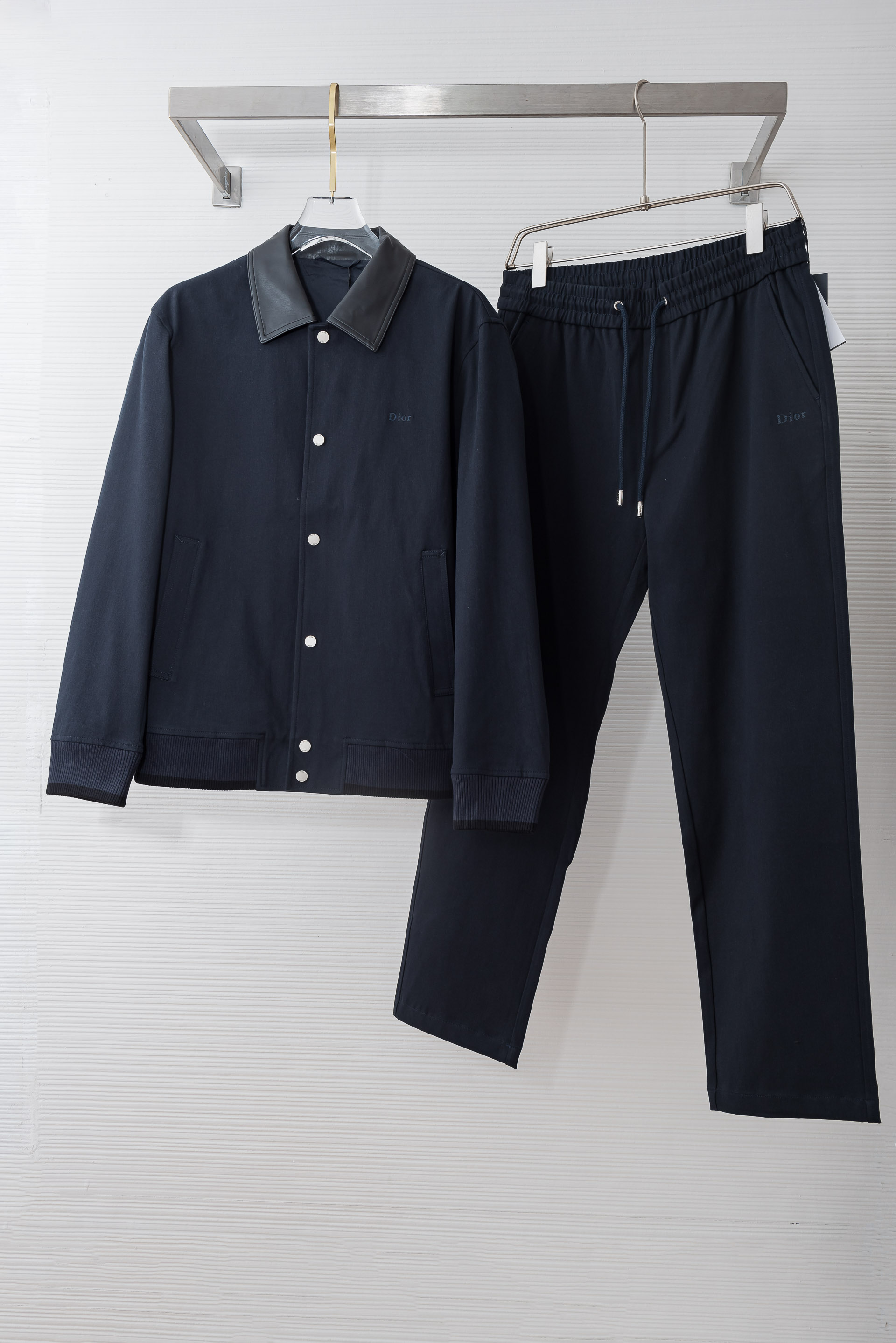 Dior Navy Button Jacket and Pants Set