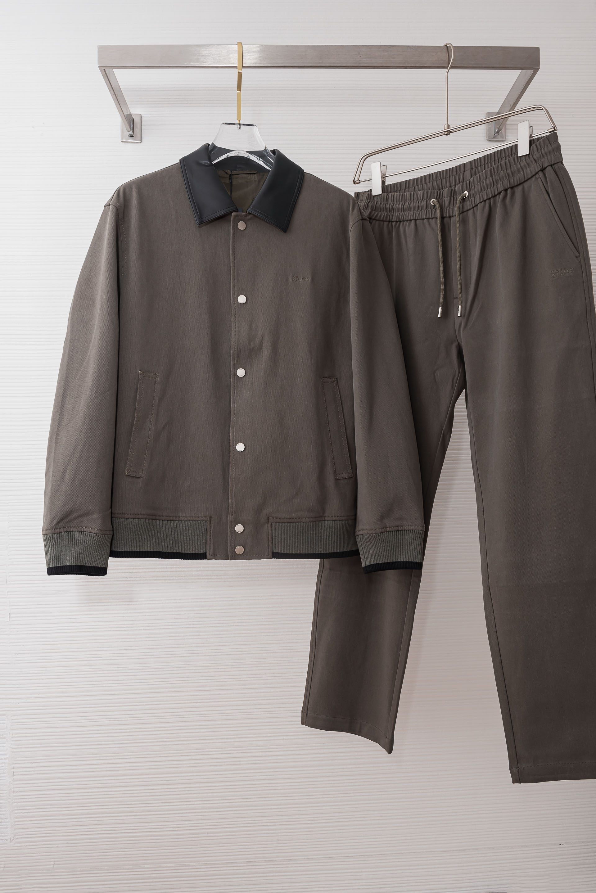 Dior Brown Button Jacket and Pants Set