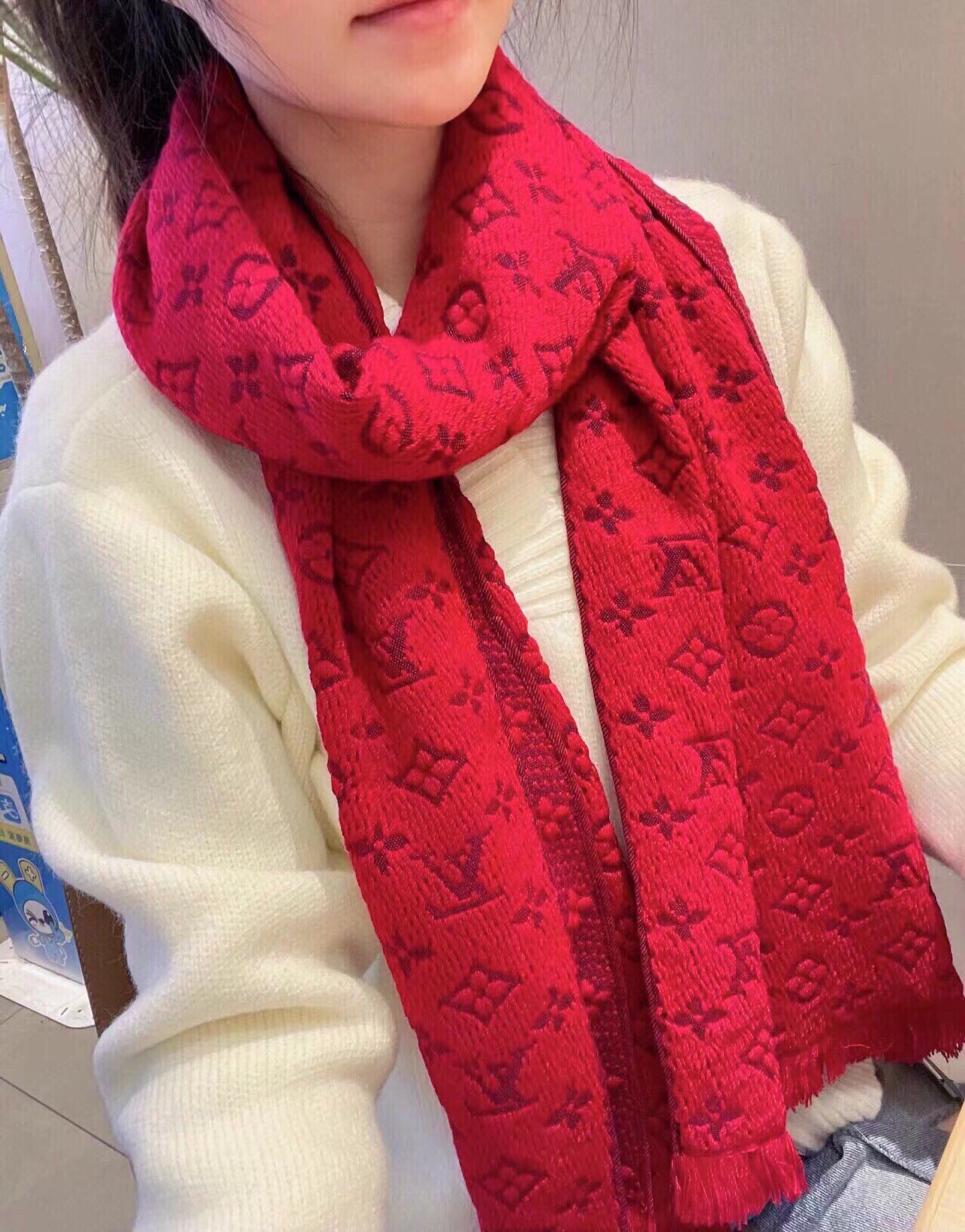 Louis Vuitton Flawless
 Scarf Men Cashmere Casual