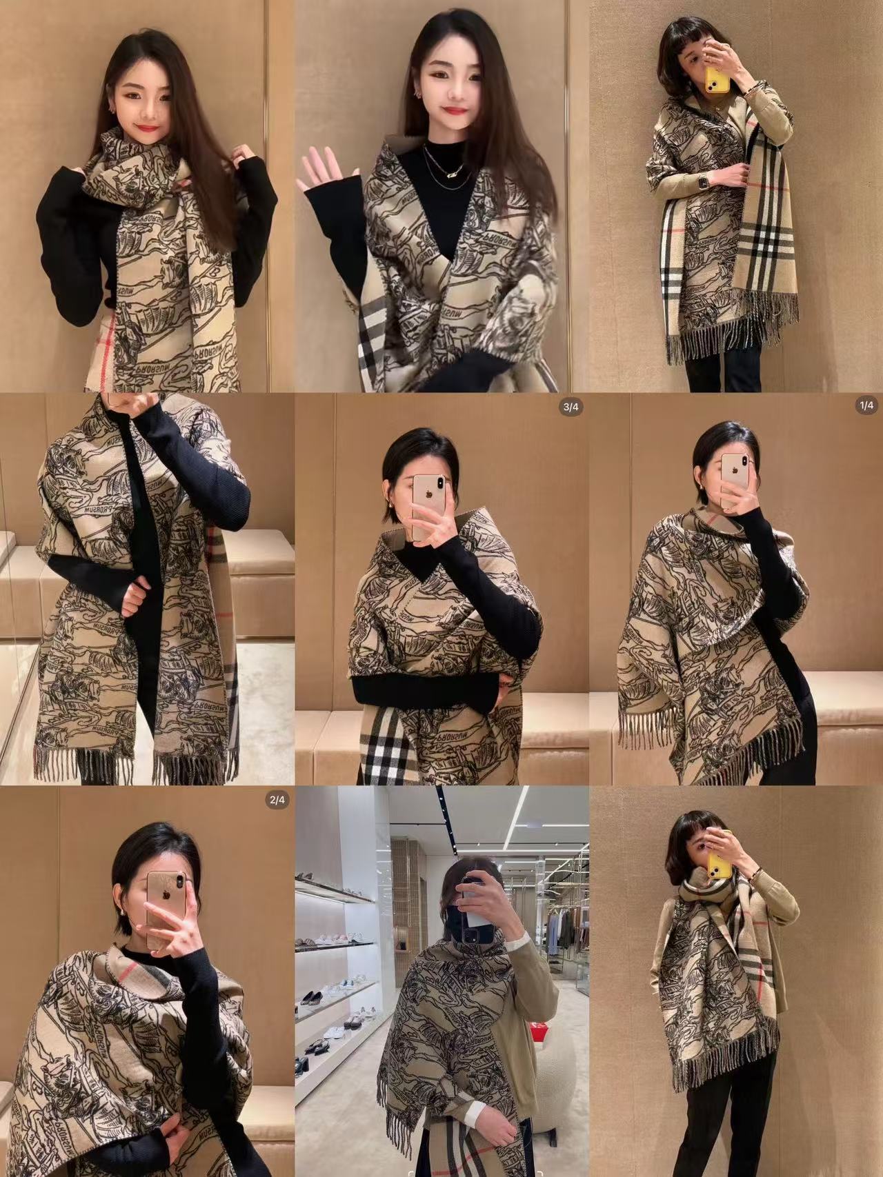 NO:188768,The high-end chip version of Bur equestrian knight double-sided shawl is beautiful in all kinds of beautiful appearance. It is known as the most beautiful model of Burberry this year. The most classic jacquard equestrian war horse logo classic stone plaid shawl, refined scarf, made of jacquard worse cashmere fabric, decorative brand large plaid and equestrian knight design, highlighting the style of Burberry. Specifications 210 cmx50cm, cashmere rectangle, tassels, high-end scarf, burberry, shawls19860909高端芯片版Bur马术骑士双面披肩,各种好看,被誉为Burberry今年最美的款,最经典的提花马术战马徽标经典石色格纹披肩,精制围巾,选用提花精纺羊绒面料制成,装饰品牌大号格纹和马术骑士设计,彰显博柏利风范. 规格210 cmx50cm, 羊绒长方形 两端流苏高版本围巾,高版本围巾,burberry,shawls,scarf