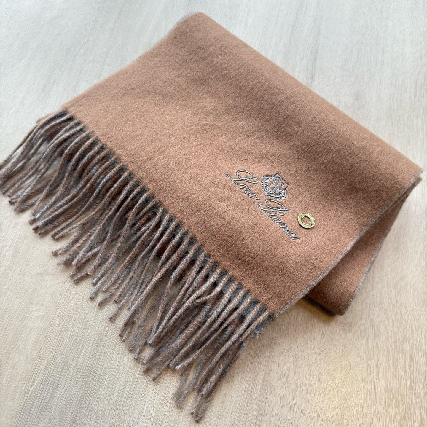 Luxurious Loro Piana Double-Colored Wool Scarf for Autumn in Noyoya, 263. - 图片 7