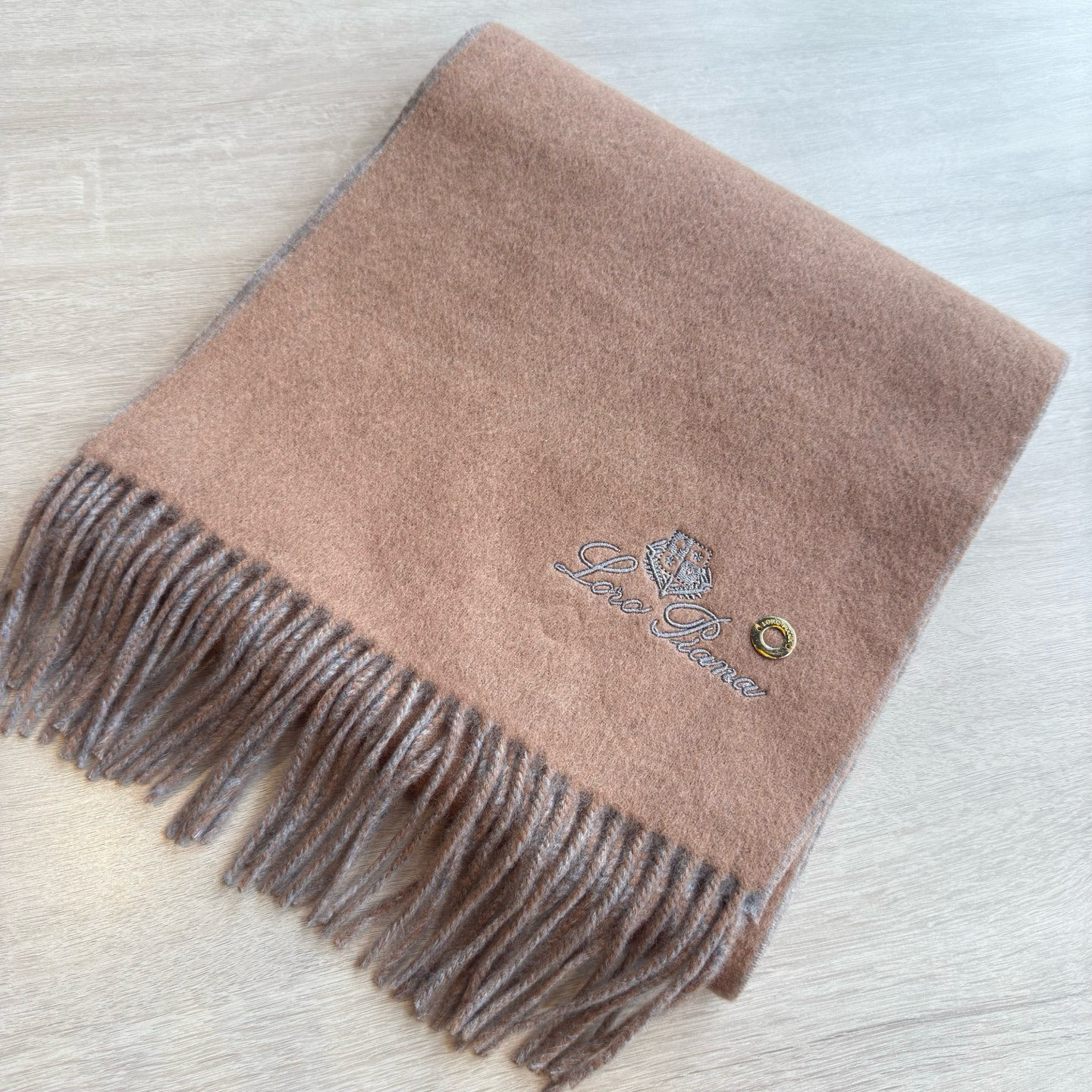 “New Loro Piana Noyoya Autumn Scarf: Double-Colored 100% Wool, 30*180 cm” - 图片 2