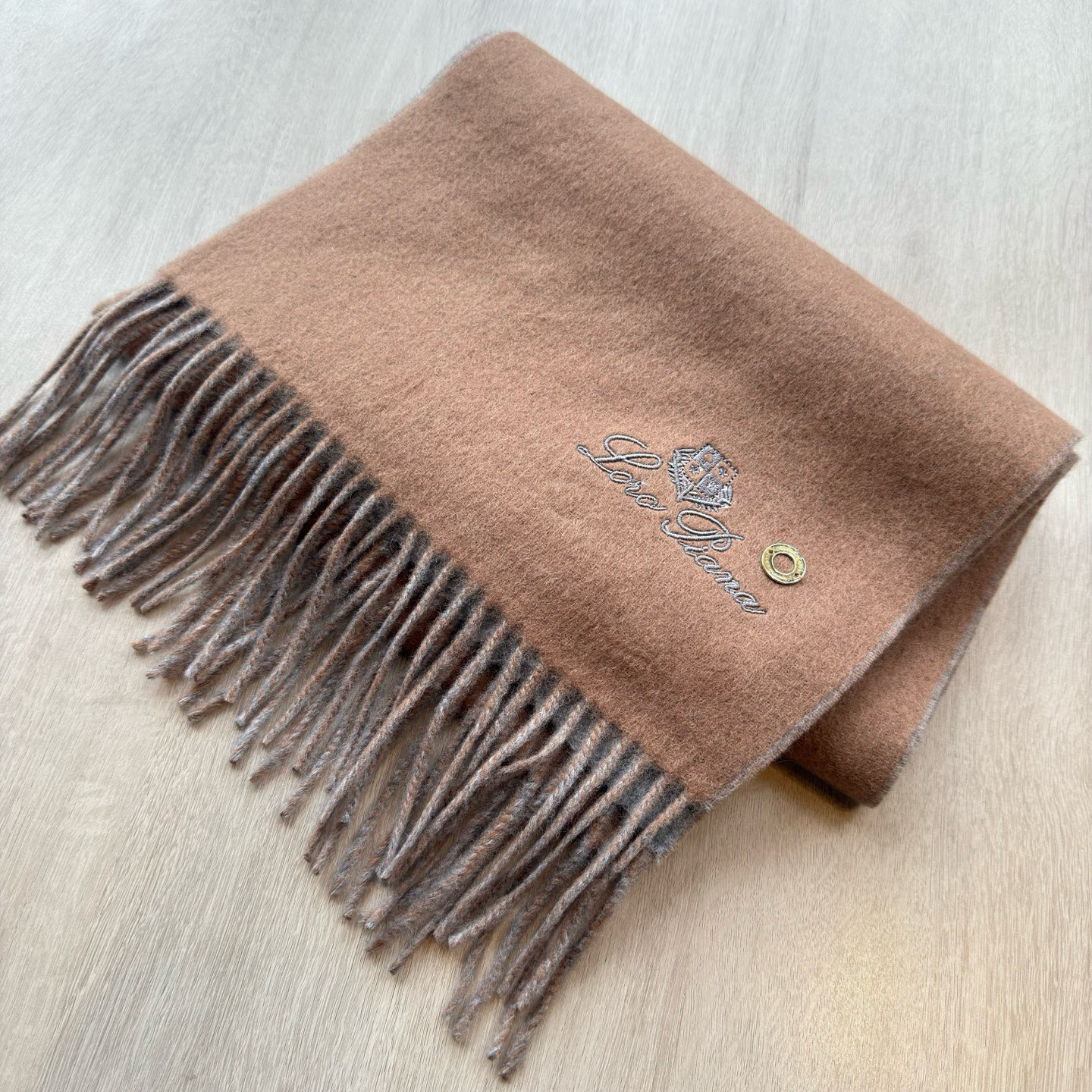 “New Loro Piana Noyoya Autumn Scarf: Double-Colored 100% Wool, 30*180 cm” - 图片 7
