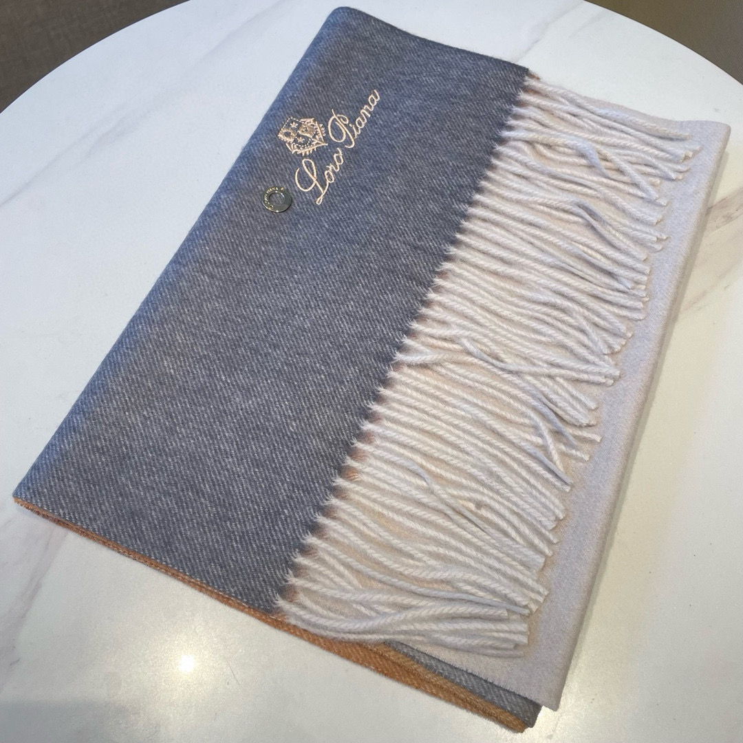 Luxurious Loro Piana Scarf Collection: High-Quality Wool, Timeless Elegance, 35*190 cm, Albas Goat Wool. - 图片 7
