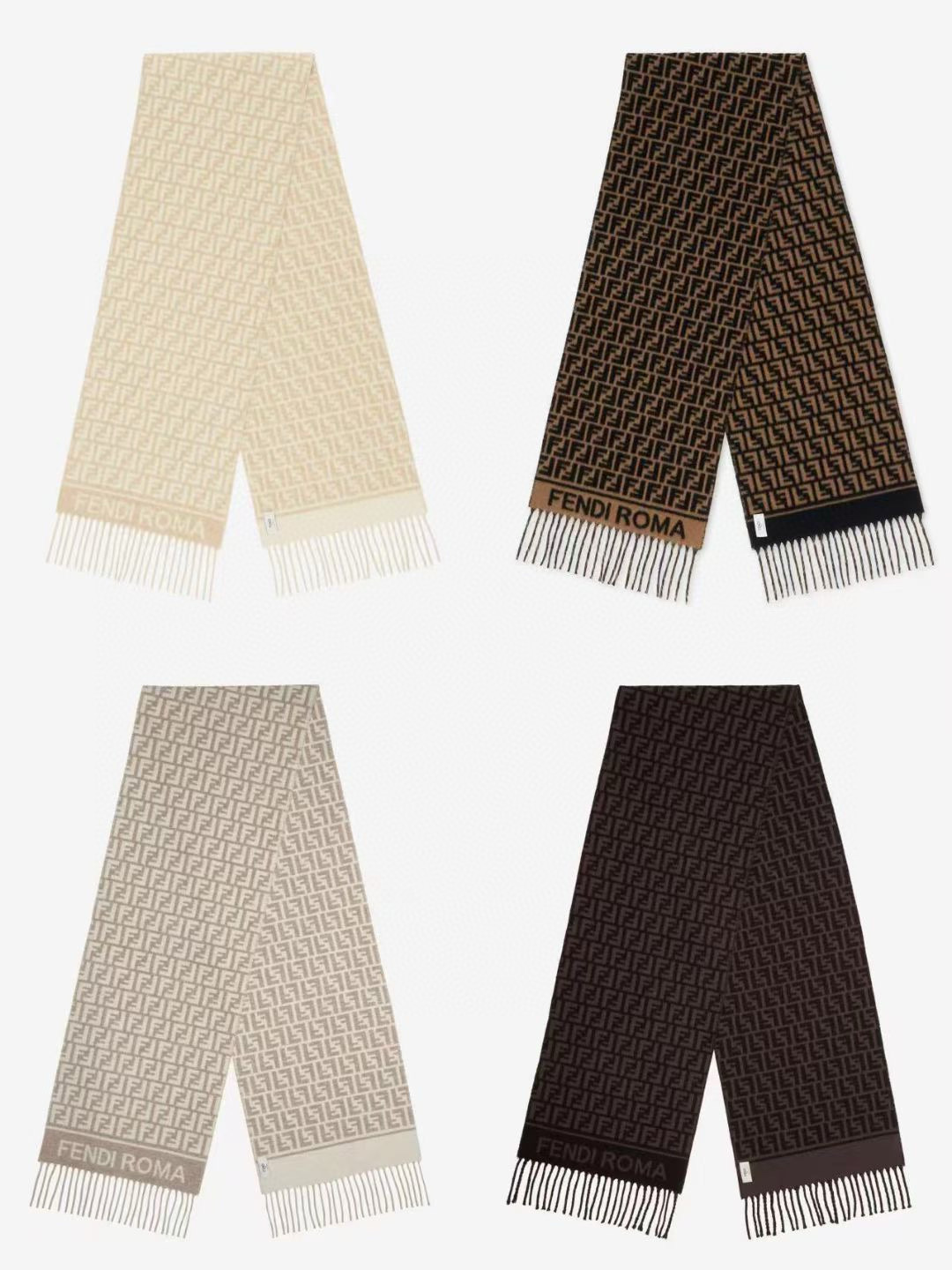 🆕‼️Fendi今年最火的围巾。全世界都在抢的老花FF字母款。主打的限量大极品‼️专柜也是有钱也很难买到
