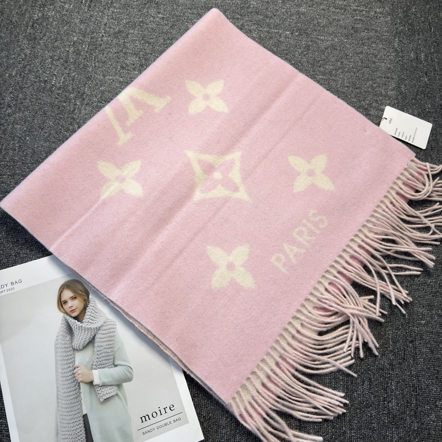 🆕【M77375】Louis Vuitton · REYKJAVIK GRADIENT渐变羊绒围巾❗️【