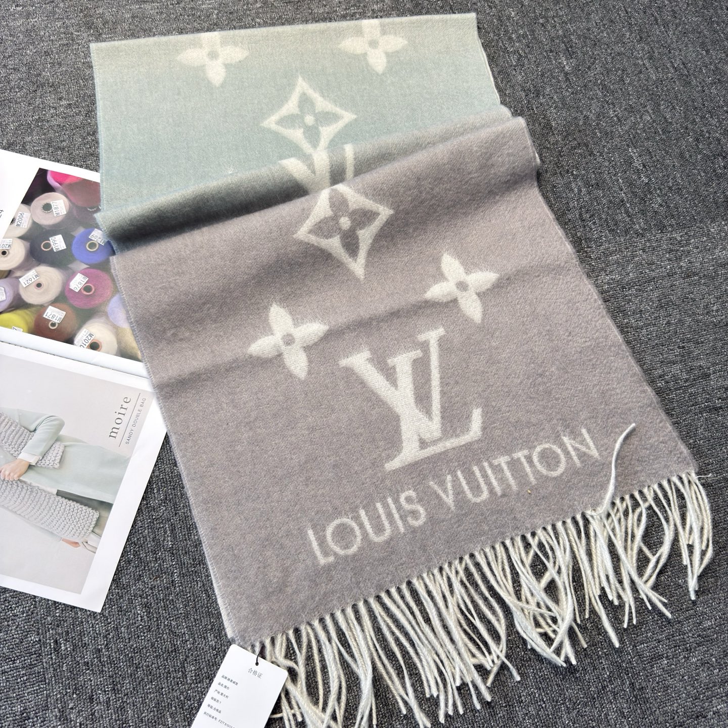 🆕【M70868】Louis Vuitton · REYKJAVIK GRADIENT渐变羊绒围巾❗️【