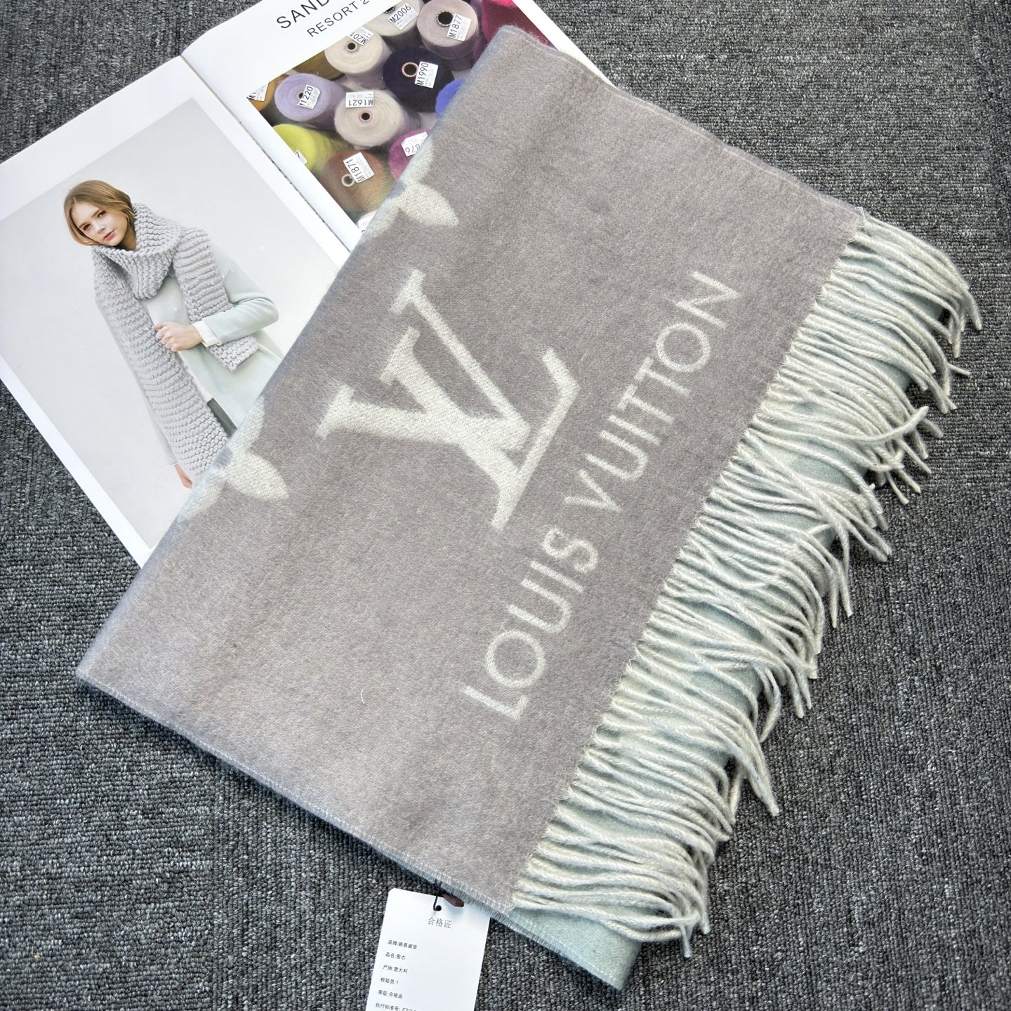 🆕【M70868】Louis Vuitton · REYKJAVIK GRADIENT渐变羊绒围巾❗️【
