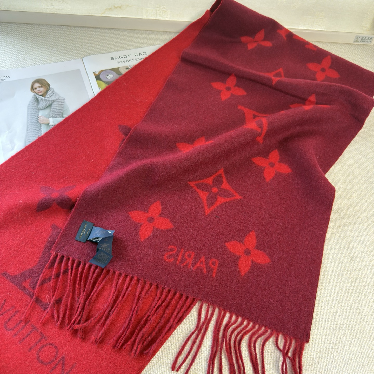 🆕【高端芯片版本】Louis Vitton · 霍思燕同款披肩围巾两用【带芯片+二维码+一色一编码】❗️