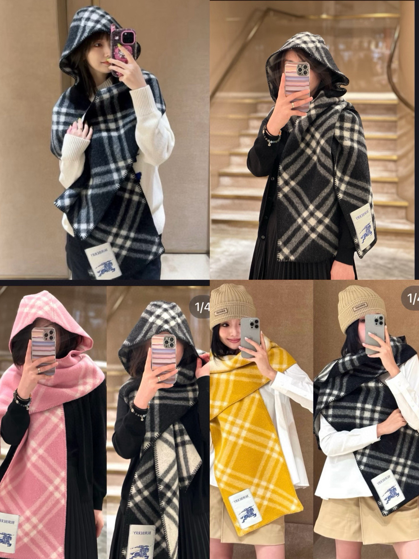 🆕Burberry家最新款专属标识连帽小披肩，围巾披肩两用，绝对市面最牛的货，真材实料的东西，这款既可以