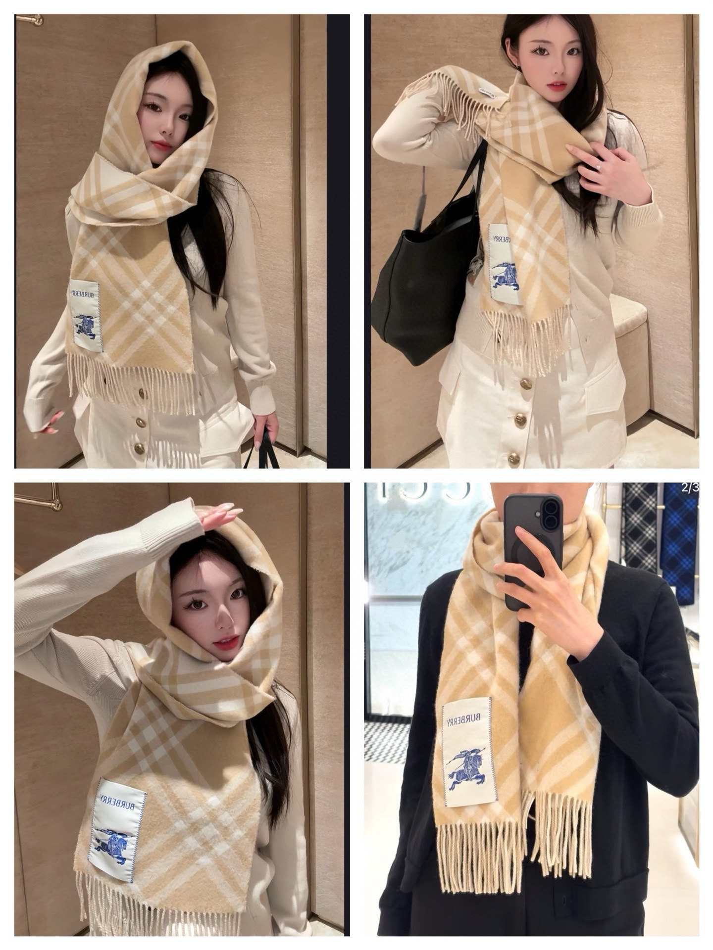 NO:554303,Burberry's new Scottish plaid cashmere scarf. After Jun Ji-hyun's popular plaid scarf, Burberry has another masterpiece on the market. Burberry's new fringed plaid cashmere scarf is perfect for couples. It's so beautiful that it's sold out as soon as it's on the market. It's a style that you can't buy even in the queue. This Burberry scarf has a low-key sense of luxury. It's huge.  Good to match, all kinds of hold, same style for men and women, the more I look at it, the more I love it, the more I look at it, the more fashionable I am, the more I look at it, the more I like the Scottish style, double-sided two-color scarf, soft and skin-friendly, decorated with worsted new season plaid, carefully created with soft touch and fleece surface. Super easy to match. Specification: 30x168cm, tassels 8cmx2. Cashmere high version scarf, high version scarf, burberry19860909Burberry新款苏格兰格纹羊绒围巾,继全智贤带火的格纹款围巾之后,Bur又一款力作上市,Burberry新款流苏格纹羊绒围巾,搭配情侣款绝绝子呀,美爆了的款,柜子一上市就售罄,排队都买不到的款,低调的奢侈感这款Burberry围巾,巨好搭配,各种hold住,男女同款,越看越爱,越看越时髦,越看越喜欢苏格兰风格,双面双色围巾,柔软亲肤,装饰精纺新季格纹,悉心缔造柔软触感和起绒表面.超级好搭配.规格30x168cm流苏8cmx2.羊绒高版本围巾,高版本围巾,burberry,scarf