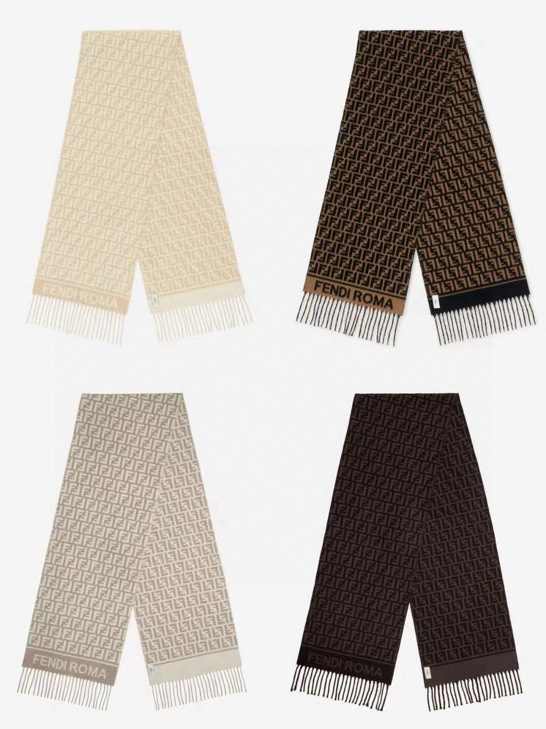 🆕‼️Fendi今年最火的围巾🔥全世界都在抢的老花FF字母款🔥主打的限量大极品‼️专柜也是有钱也很难买到