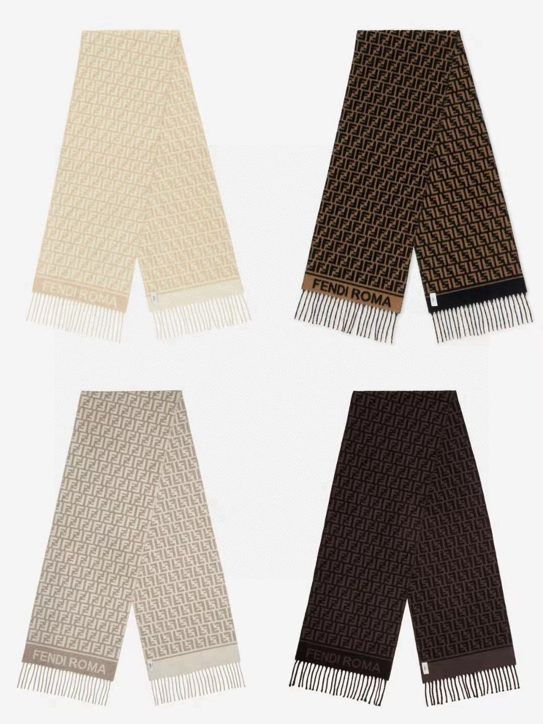 🆕‼️Fendi今年最火的围巾🔥全世界都在抢的老花FF字母款🔥主打的限量大极品‼️专柜也是有钱也很难买到