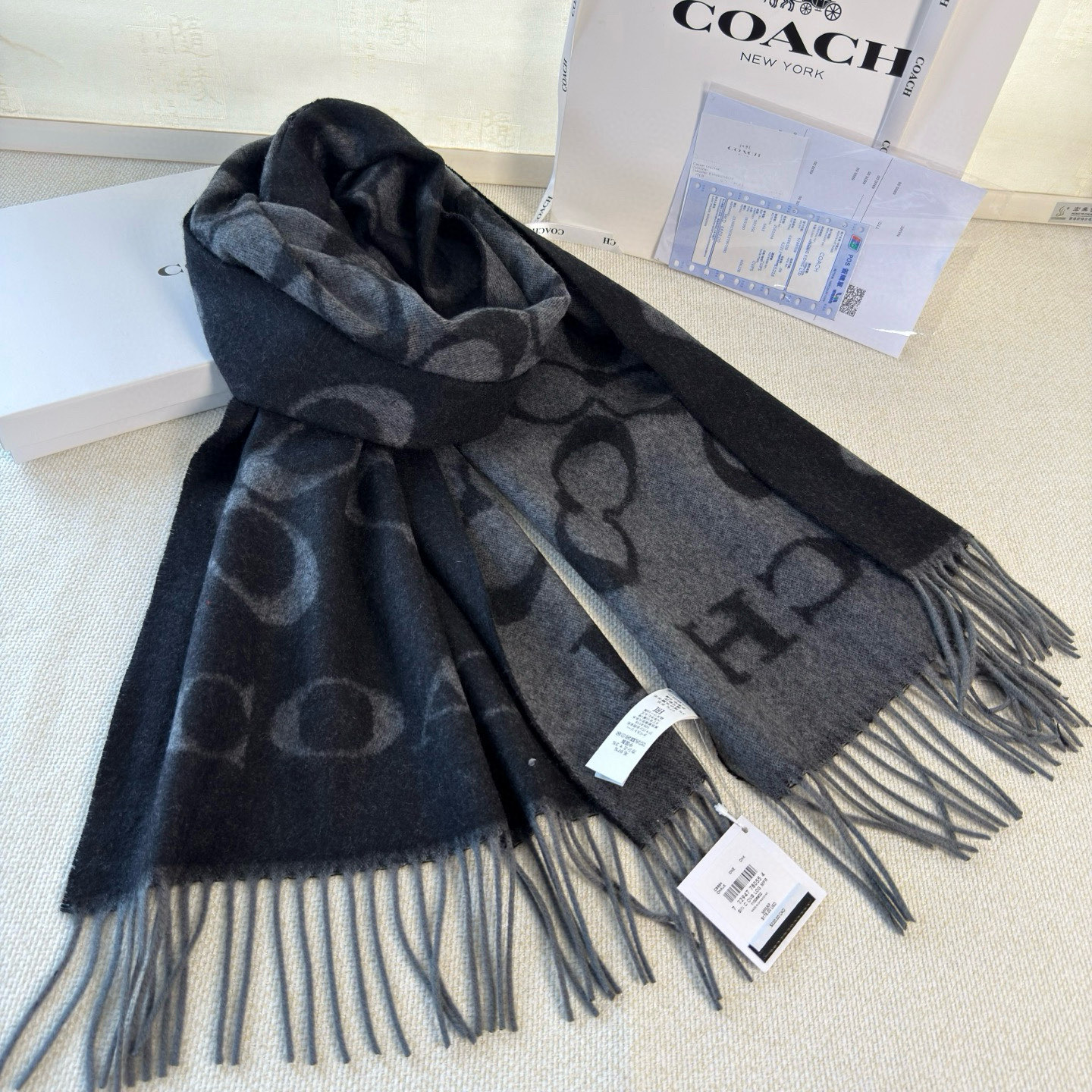 🆕【COCAH · 蔻驰经典斜纹字母】专柜都在抢货的节奏❗️【高端原版尾单全套辅料齐全】Coach经典斜