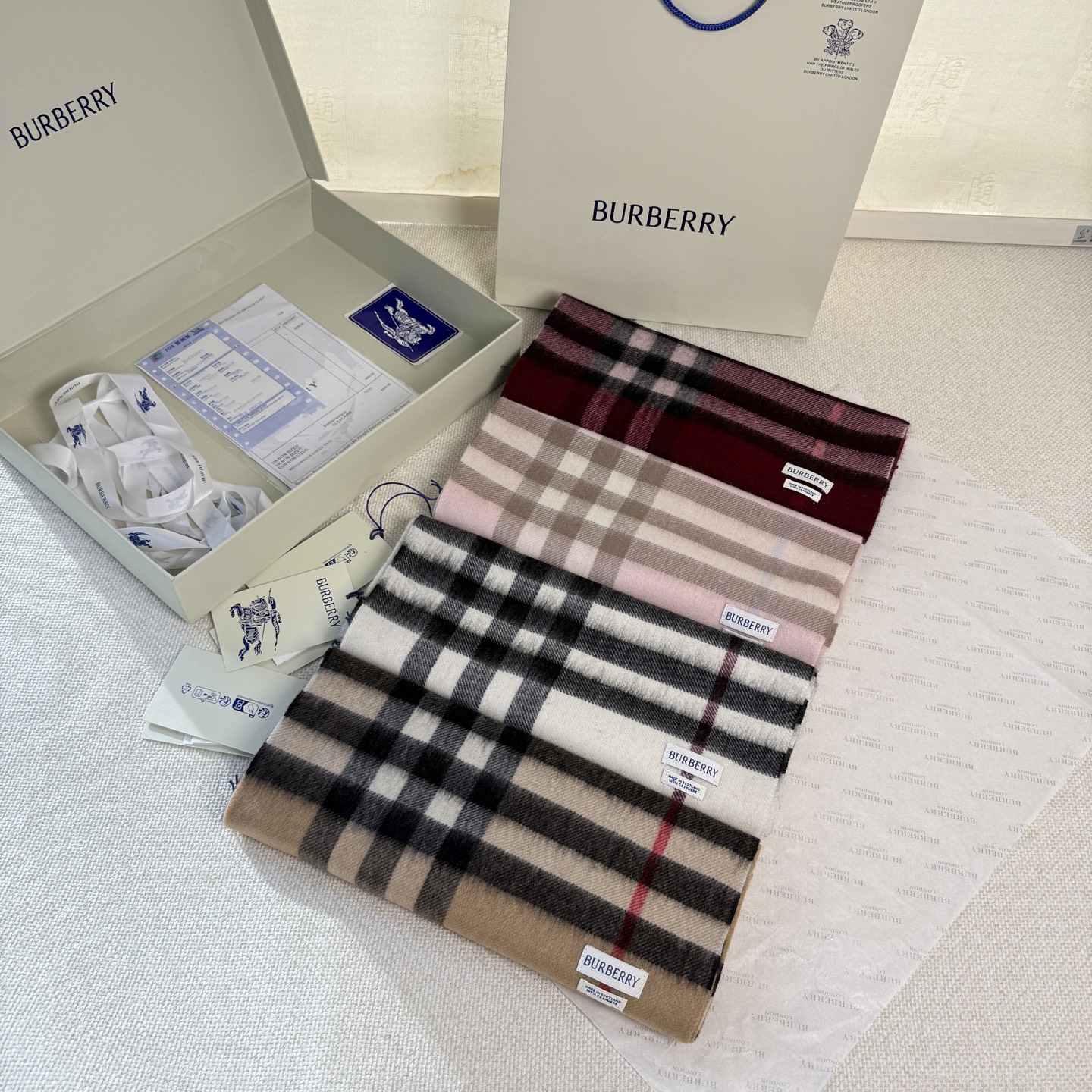 🆕【纯羊绒芯片版】Burberry · 巴宝莉经典万年格子❗️老款新作，最新官网全套辅料❗️HK🇭🇰外贸