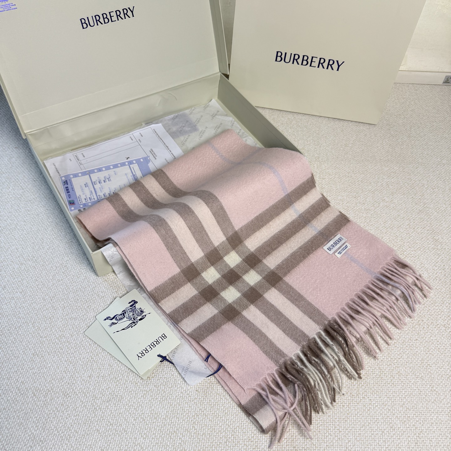 🆕【纯羊绒芯片版】Burberry · 巴宝莉经典万年格子❗️老款新作，最新官网全套辅料❗️HK🇭🇰外贸