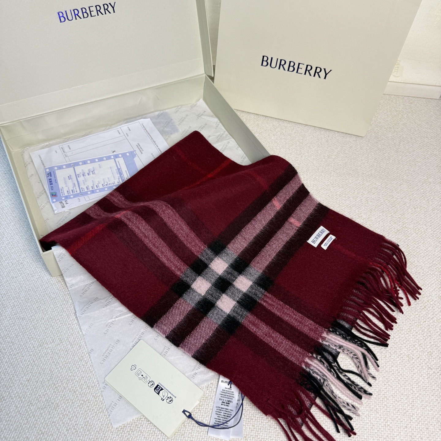 🆕【纯羊绒芯片版】Burberry · 巴宝莉经典万年格子❗️老款新作，最新官网全套辅料❗️HK🇭🇰外贸