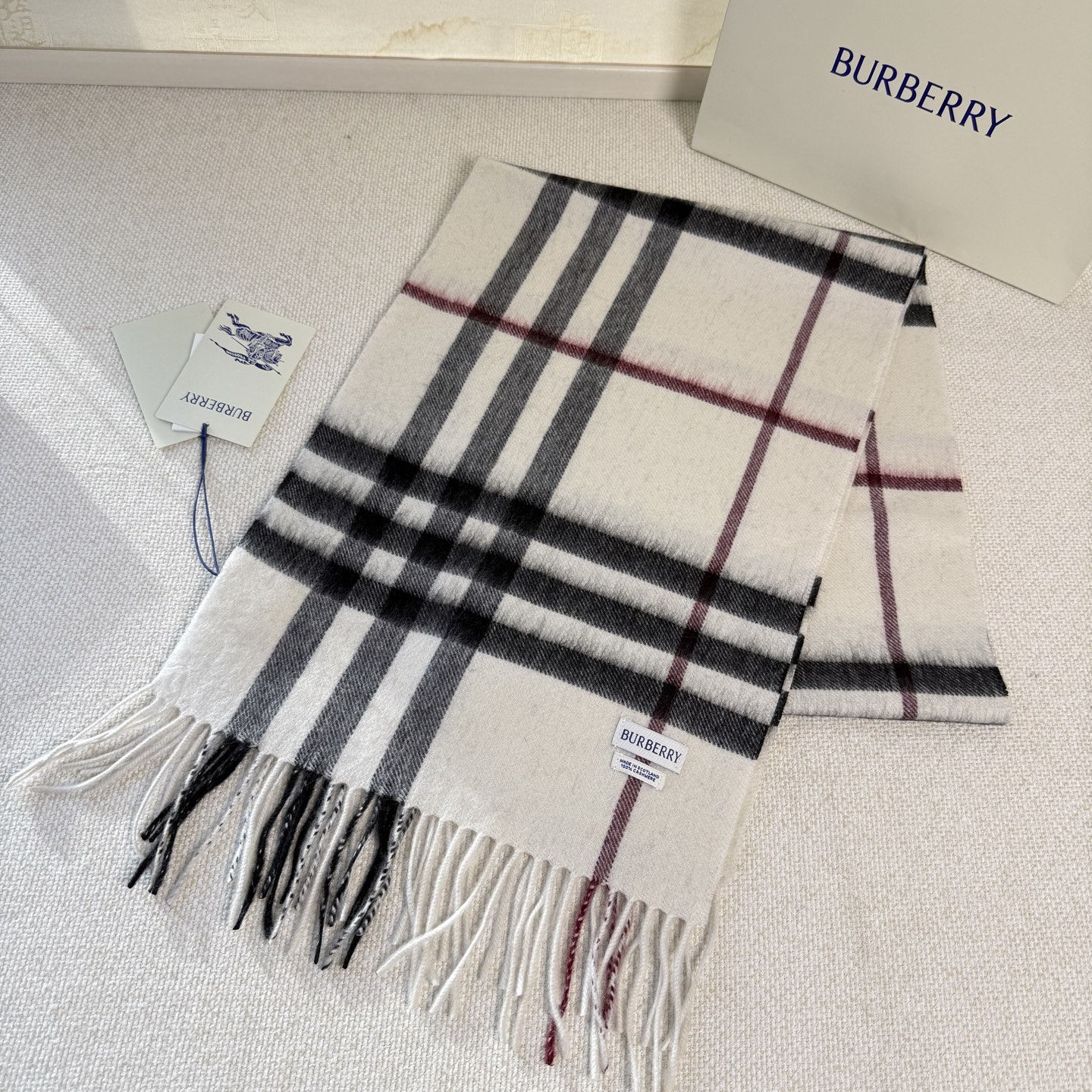 🆕【纯羊绒芯片版】Burberry · 巴宝莉经典万年格子❗️老款新作，最新官网全套辅料❗️HK🇭🇰外贸
