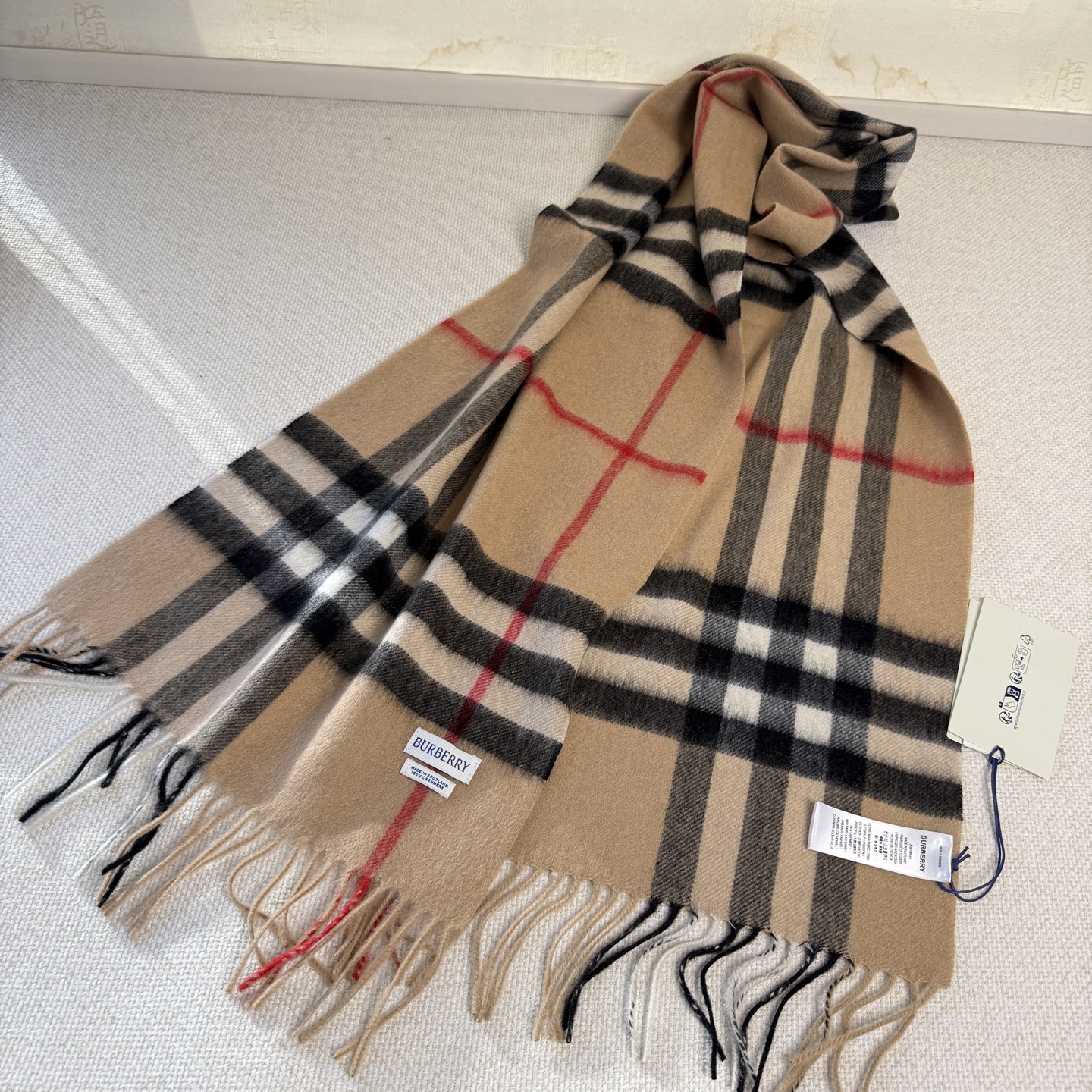 🆕【纯羊绒芯片版】Burberry · 巴宝莉经典万年格子❗️老款新作，最新官网全套辅料❗️HK🇭🇰外贸