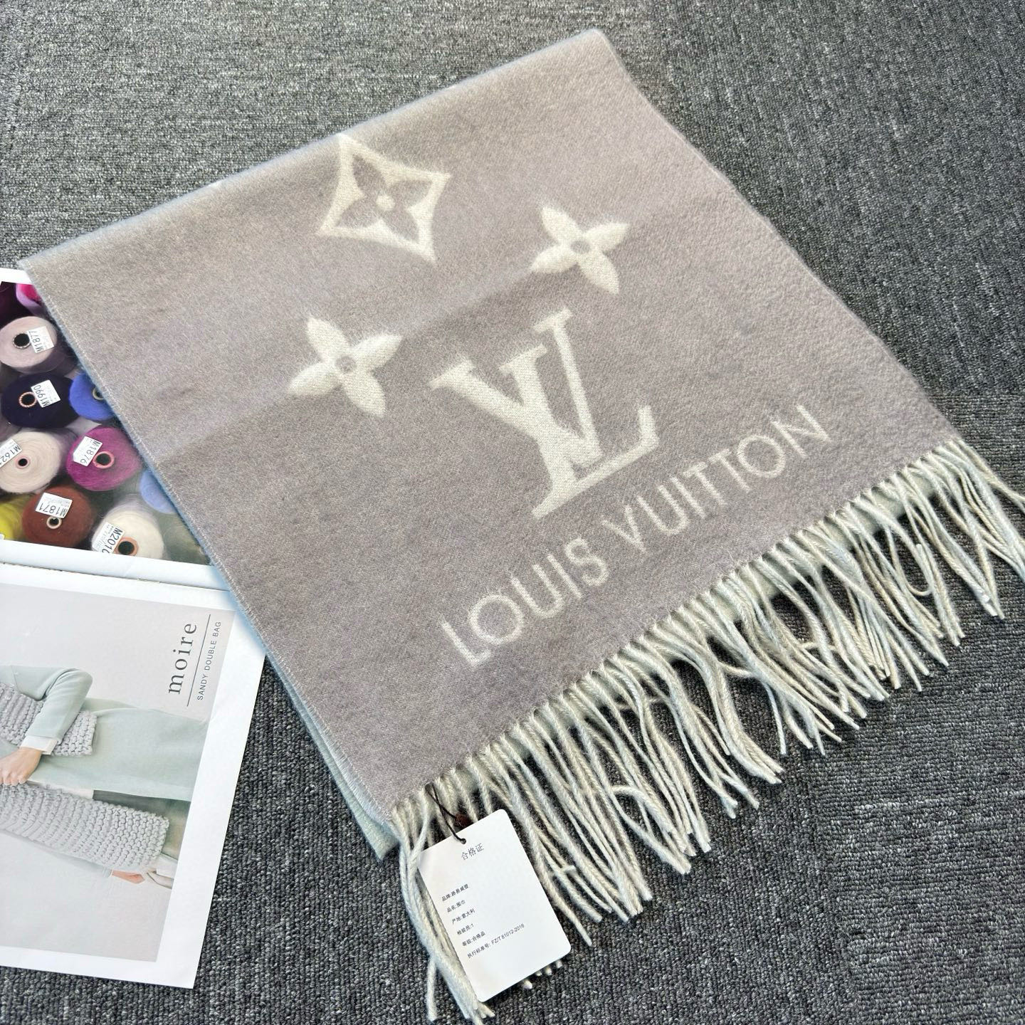 🆕【M70868】Louis Vuitton · REYKJAVIK GRADIENT渐变羊绒围巾❗️【