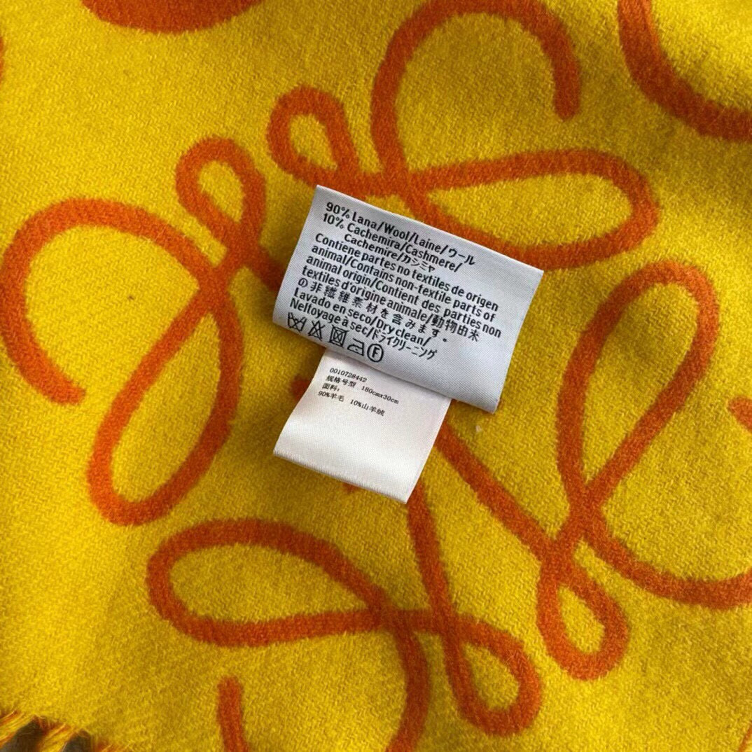 🆕Loewe · 罗意威涂鸦款双面围巾，男女同款。loewe超美新款围巾！超级推荐入手！超难买哦！原单品