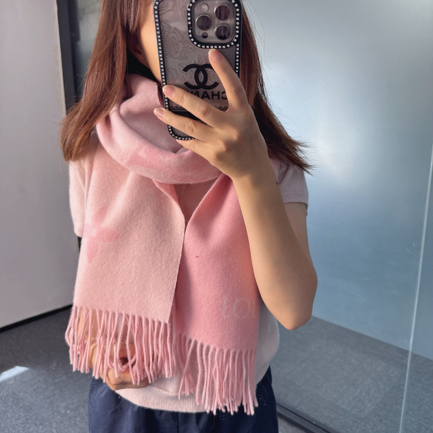 🆕【高端芯片版本 · M96287】Louis Vitton · 霍思燕同款披肩围巾两用【带芯片+二维码