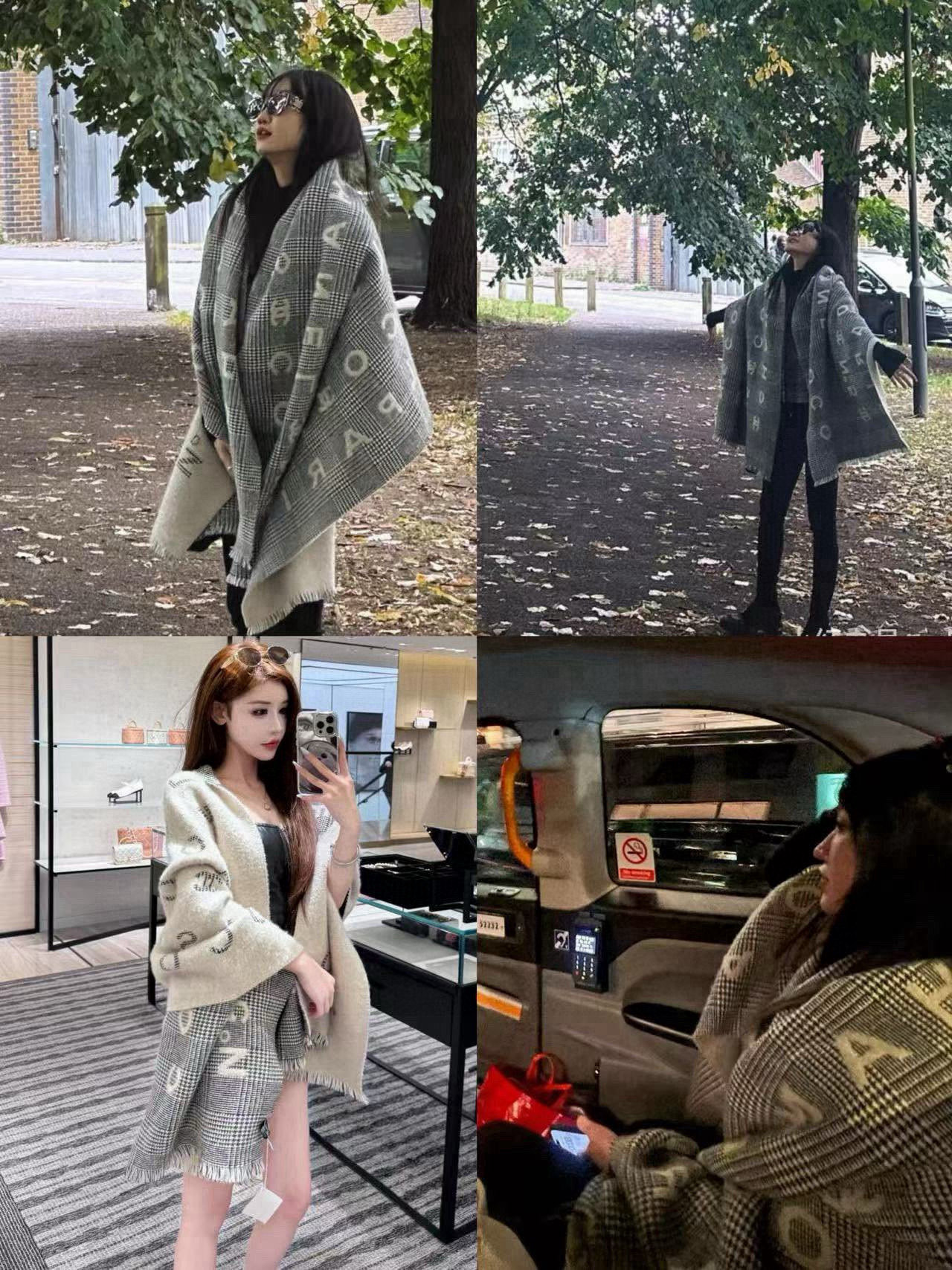 🆕24cocoChanel系列，张予曦同款围巾，被誉为24年香奶奶最好看的一款，最值得入手的一条，一面千