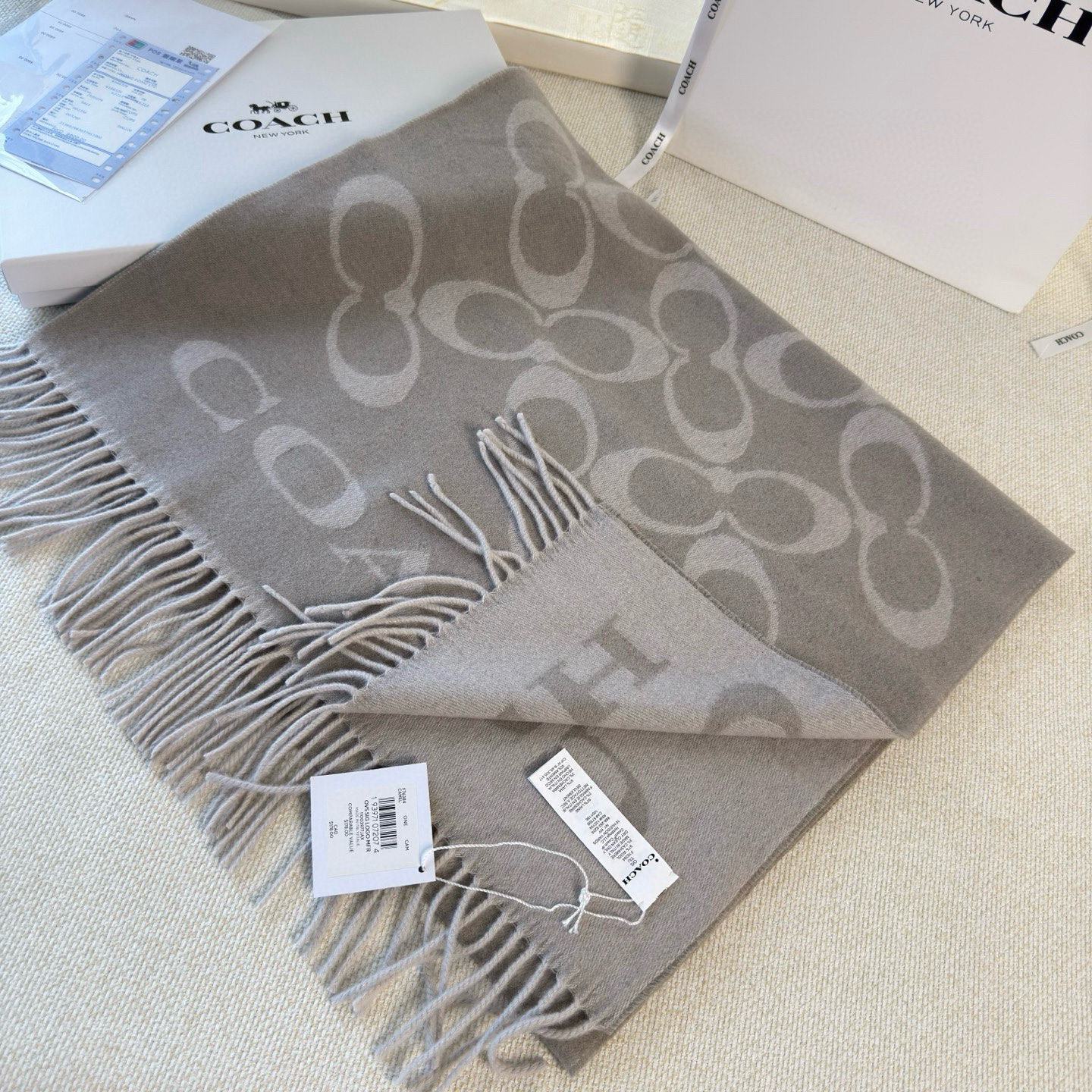🆕【COCAH · 蔻驰经典斜纹字母】专柜都在抢货的节奏❗️【高端原版尾单全套辅料齐全】Coach经典斜