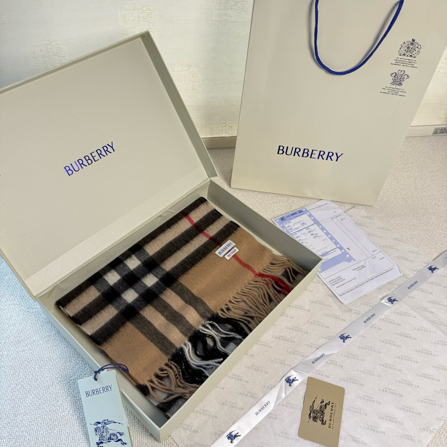 🆕【纯羊绒芯片版】Burberry · 巴宝莉经典万年格子❗️老款新作，最新官网全套辅料❗️HK🇭🇰外贸