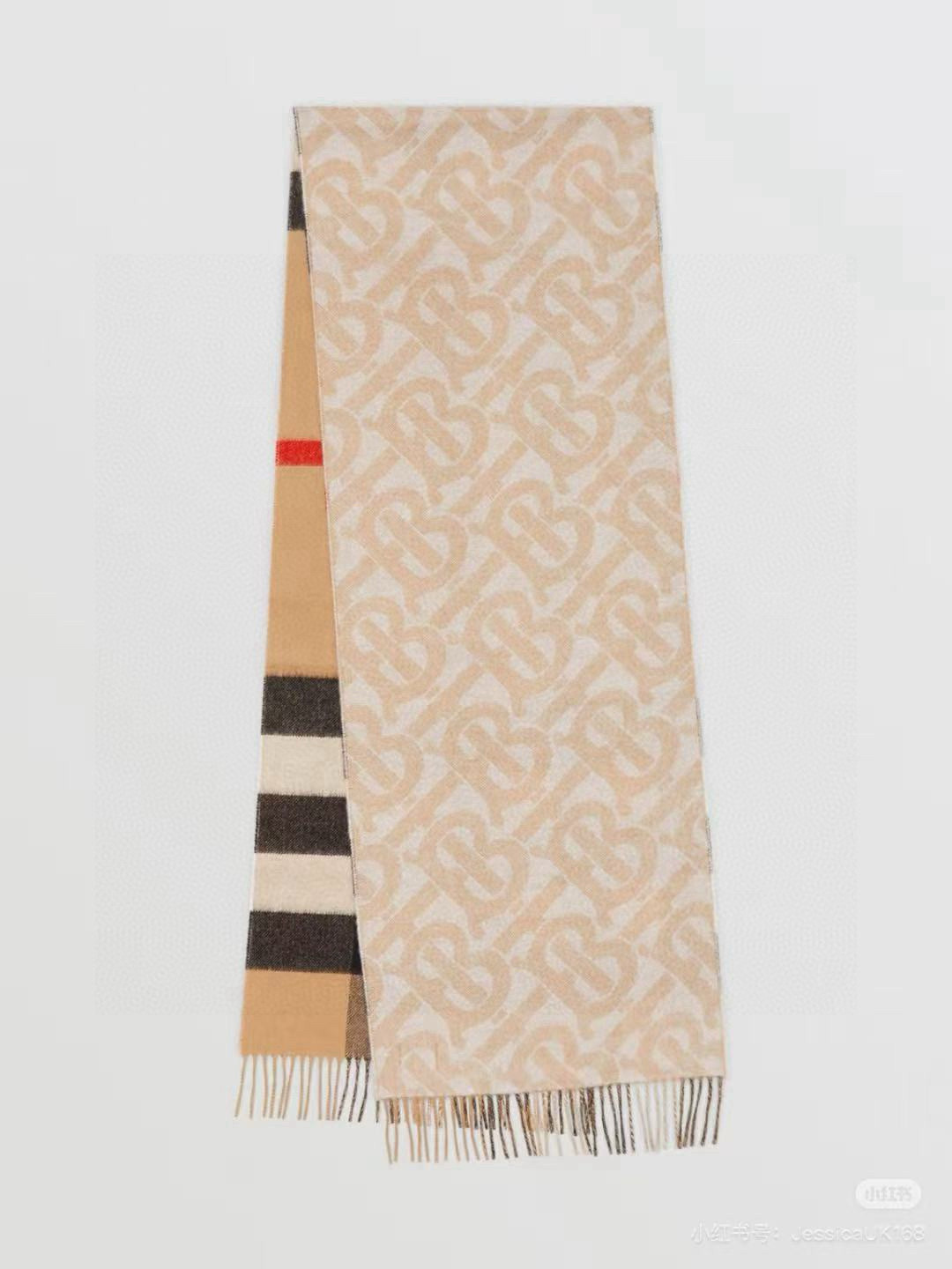 🆕❗️高版合股纱 · 法国的外贸订单 ❗️Bur经典款TB典藏款系列❗️提花精纺羊绒围巾，产自苏格兰工坊