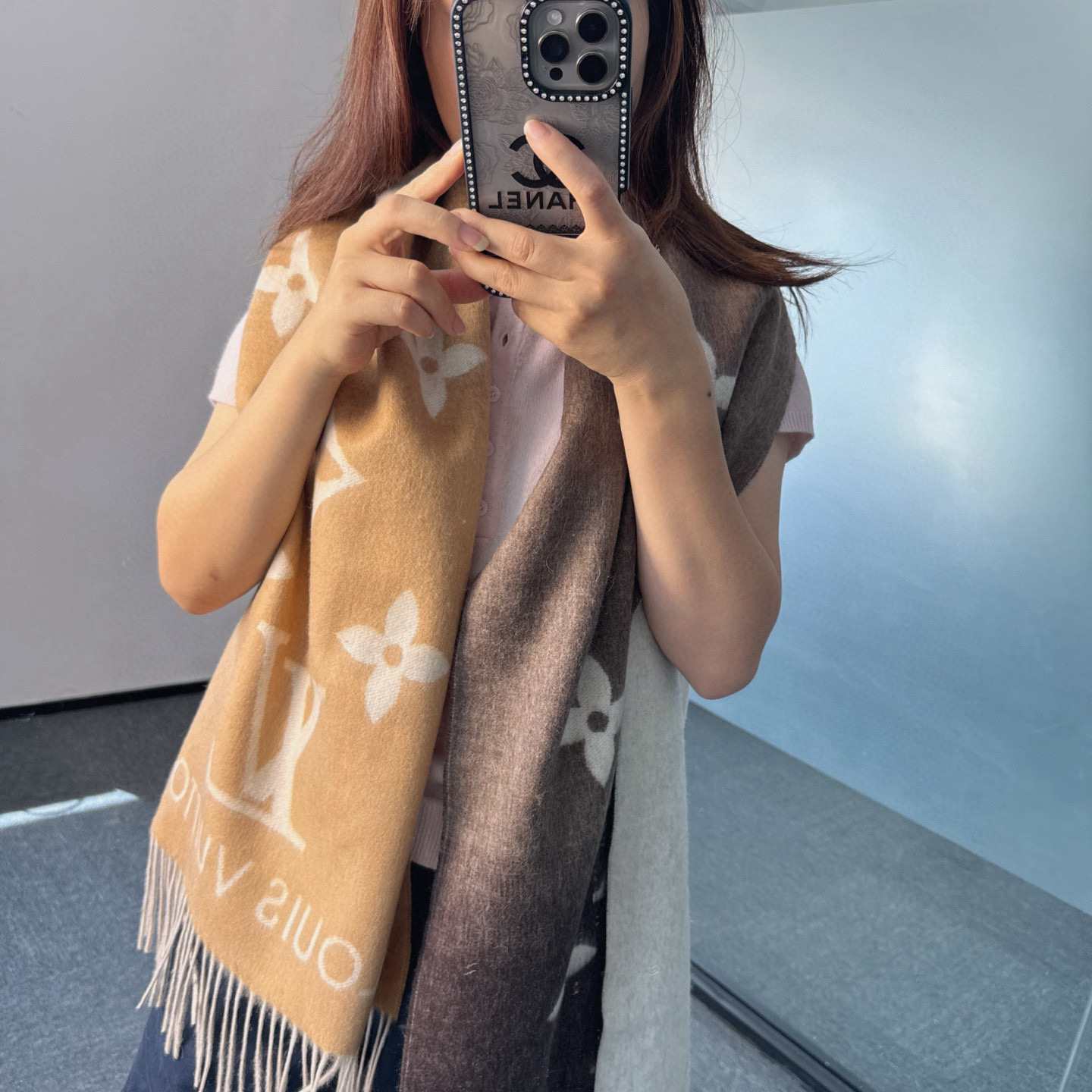 🆕【M70868】Louis Vuitton · REYKJAVIK GRADIENT渐变羊绒围巾❗️【