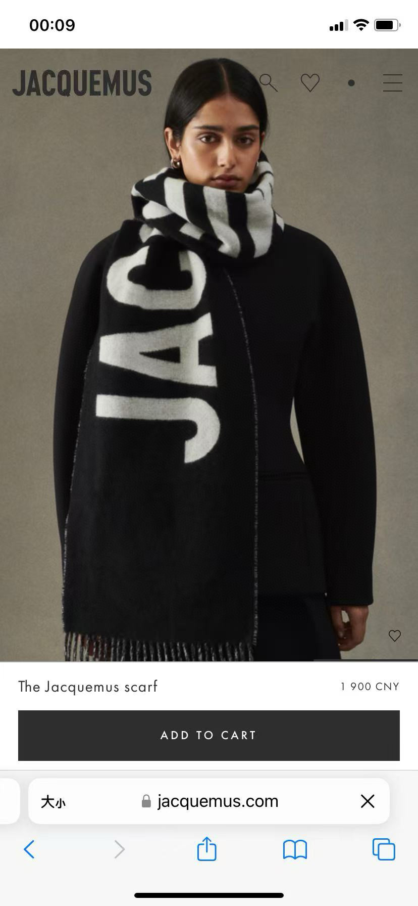 🆕JACQUEMUS双面围巾❗今年真的被疯狂种草 今年冬天就非宠这条 好看的要疯掉了，太有型太有魅力了❗