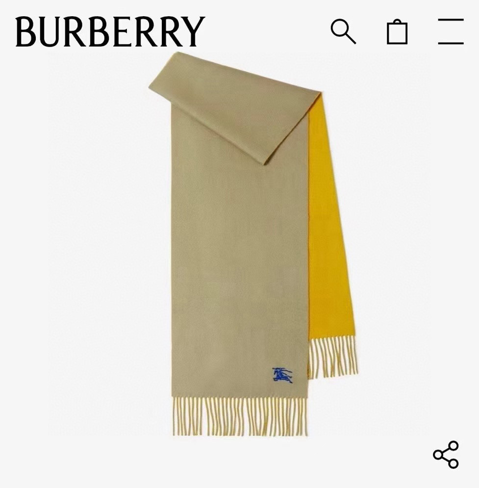 🆕𝐁𝐔𝐑𝐁𝐄𝐑𝐑𝐘 • 【双面素色刺绣长巾】官网同步上新❗️Size：168x30cm 100%绵羊毛慵