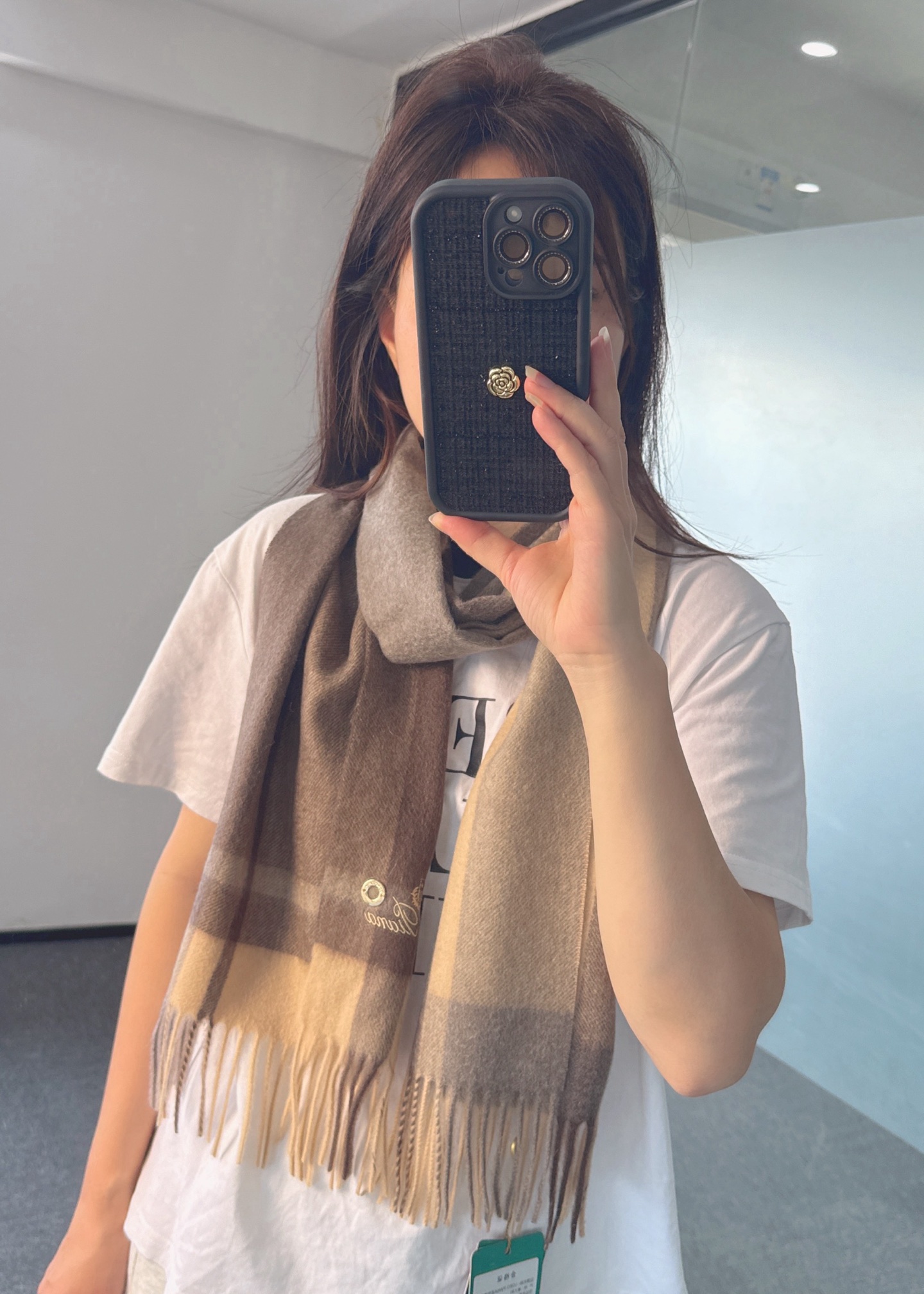 🆕Loro Piana · 诺悠翩雅秋冬新品❗️【极品山羊绒水波纹格纹围巾】送人自留都太高大上了😍重磅上