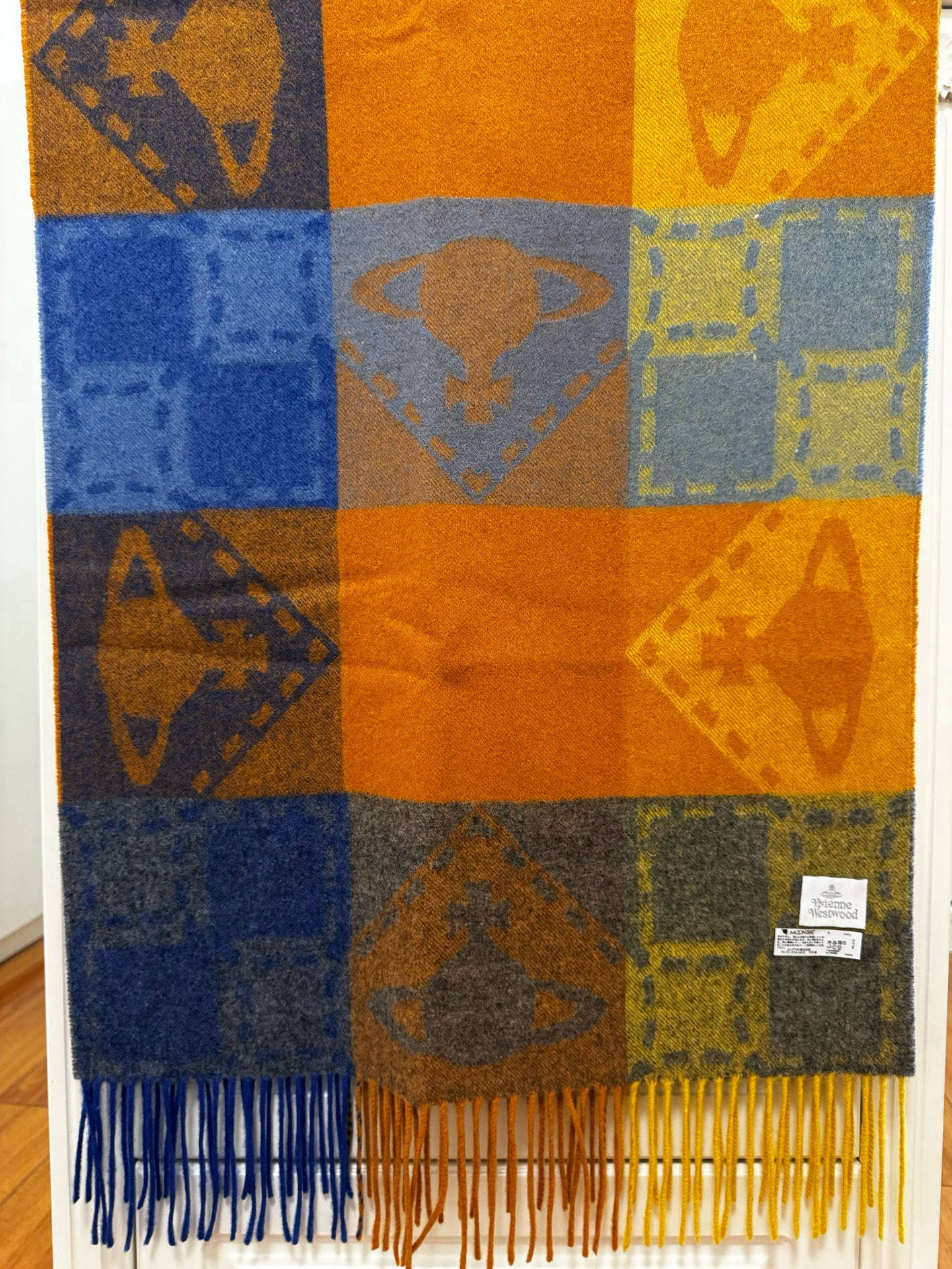 🆕𝐢𝐯𝐢𝐞𝐧𝐧𝐞 𝐖𝐞𝐬𝐭𝐰𝐨𝐨𝐝🪐✨大土星新款围巾 vivienne westwood西太后土星 英国