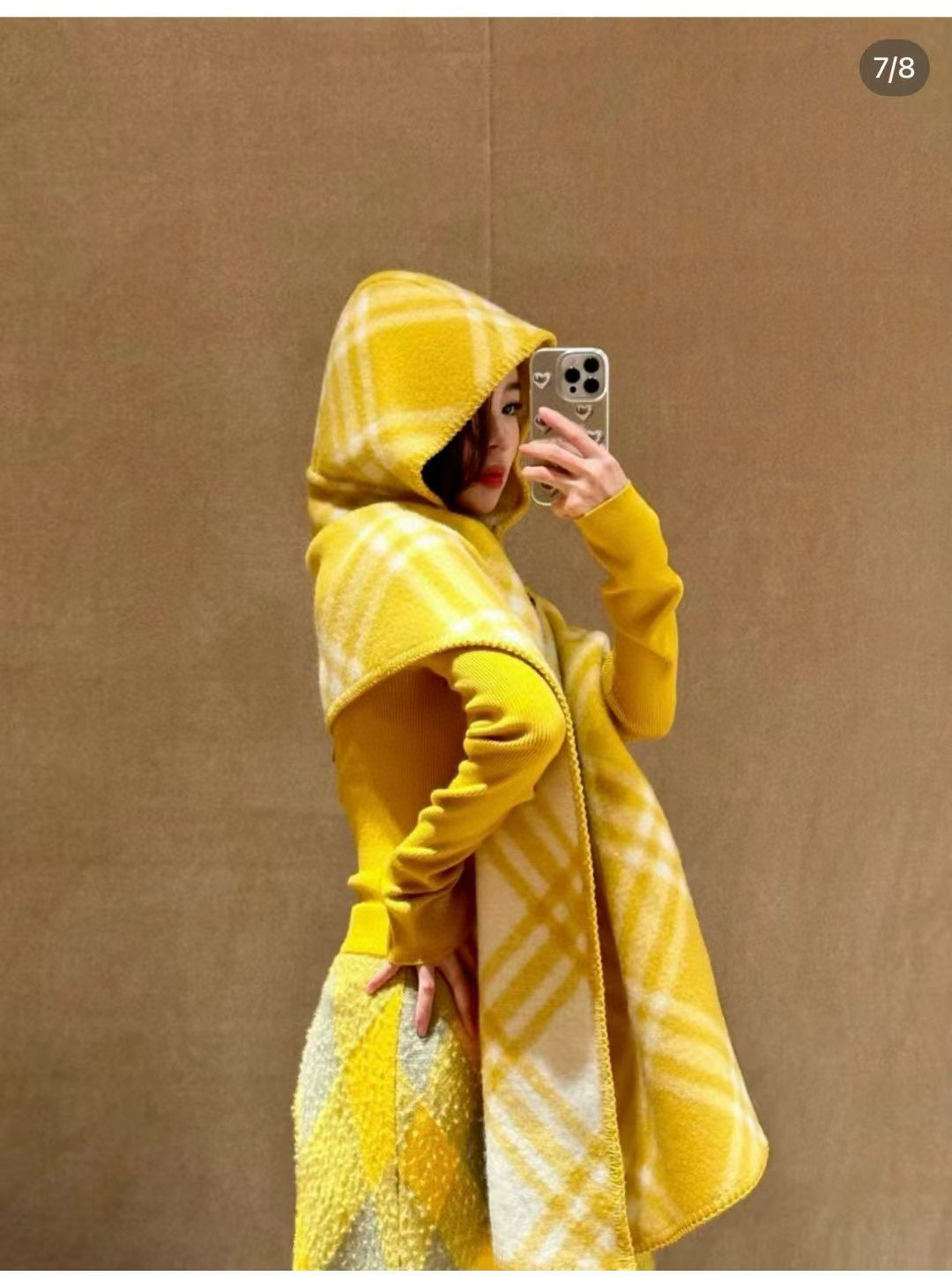 【带别针➕10】🆕Burberry家最新款专属标识连帽小披肩，围巾披肩两用，绝对市面最牛的货，真材实料的