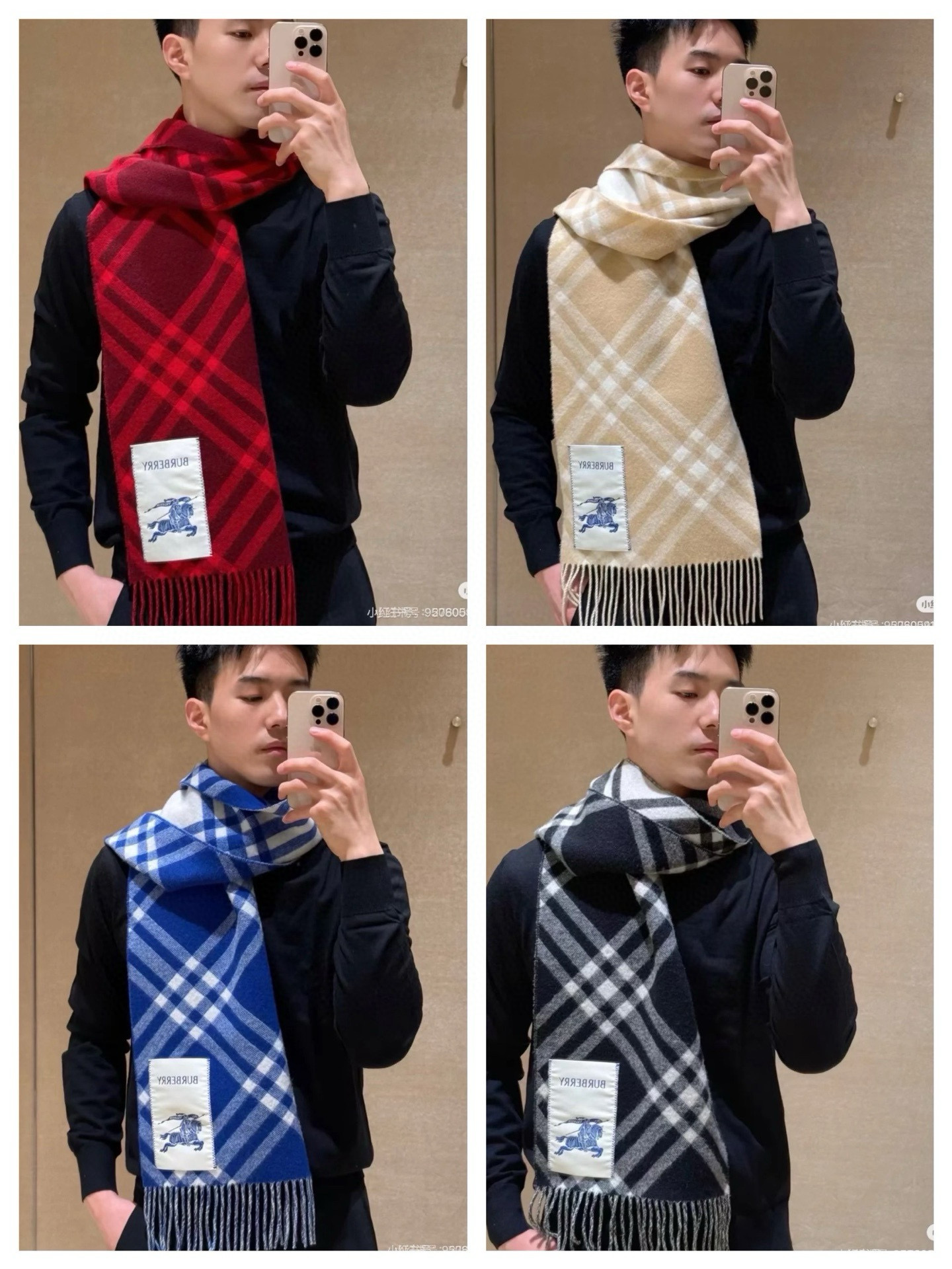🆕Burberry新款苏格兰格纹羊绒围巾，继全智贤带火的格纹款围巾之后，Bur又一款力作上市，Burbe