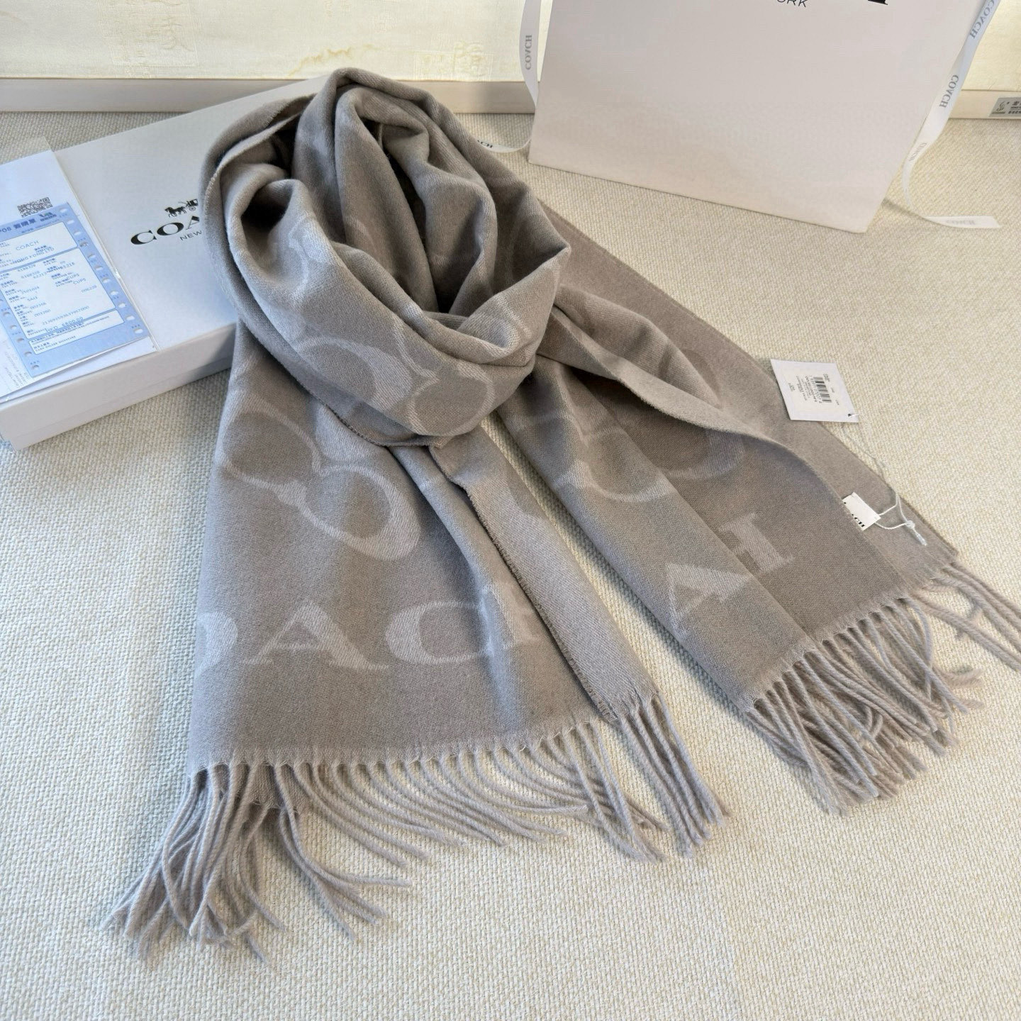 🆕【COCAH · 蔻驰经典斜纹字母】专柜都在抢货的节奏❗️【高端原版尾单全套辅料齐全】Coach经典斜