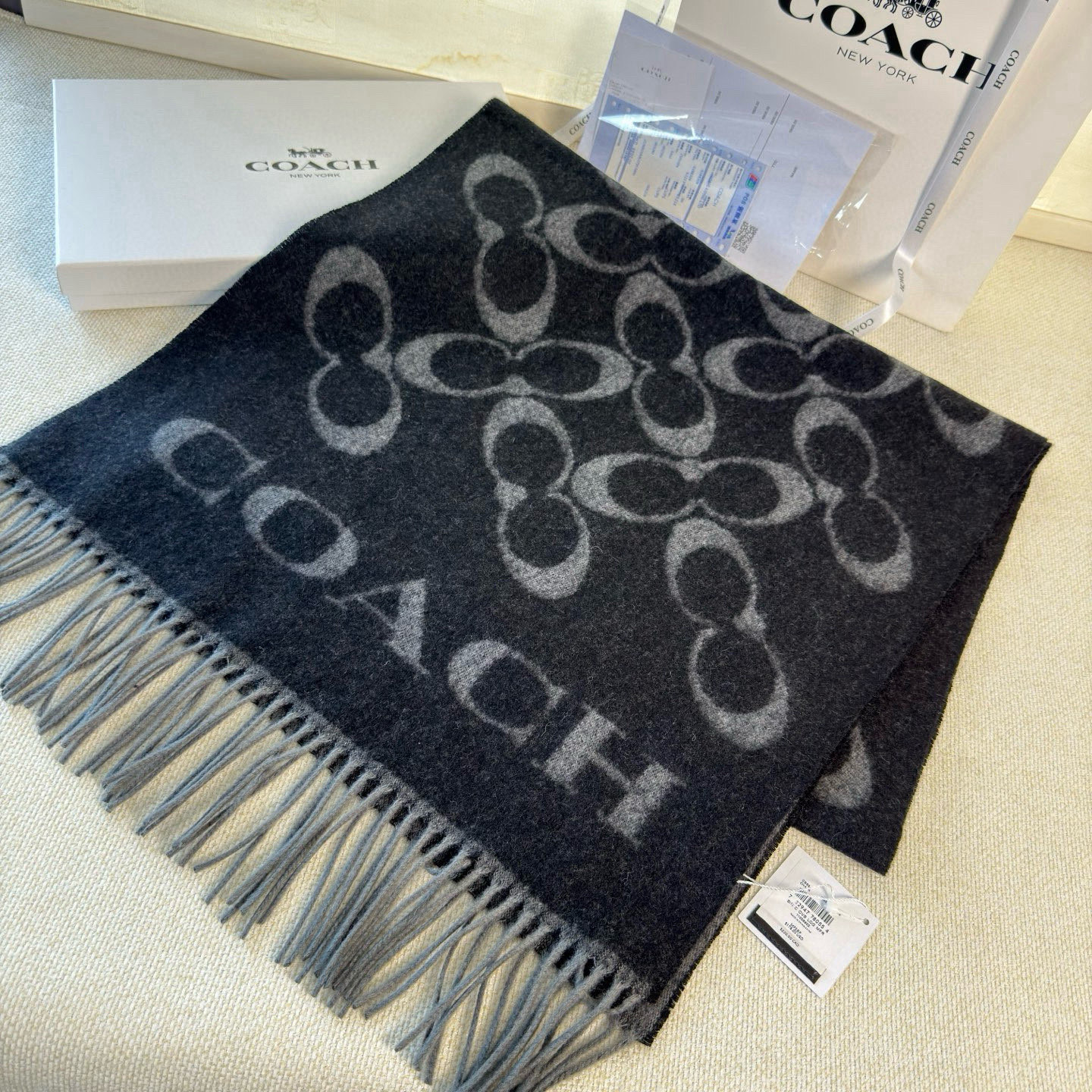 🆕【COCAH · 蔻驰经典斜纹字母】专柜都在抢货的节奏❗️【高端原版尾单全套辅料齐全】Coach经典斜