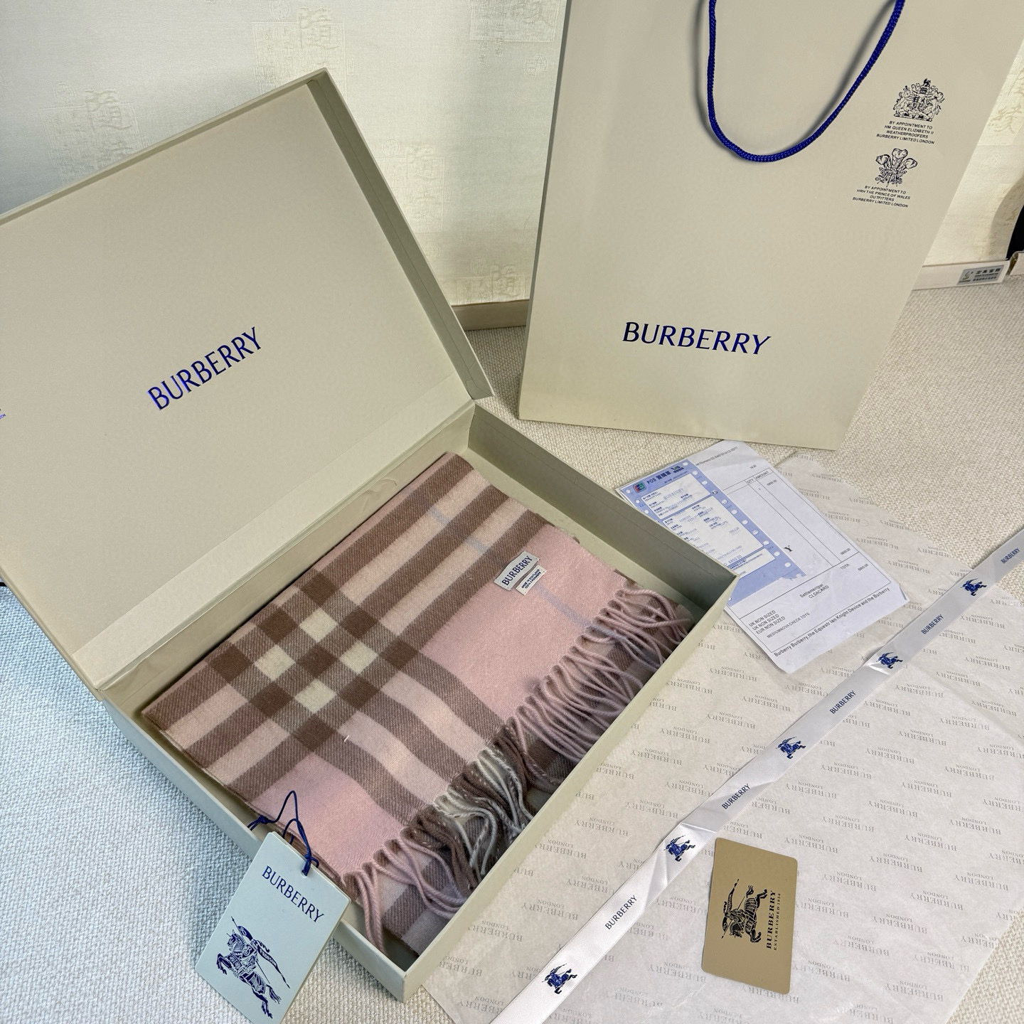 🆕【纯羊绒芯片版】Burberry · 巴宝莉经典万年格子❗️老款新作，最新官网全套辅料❗️HK🇭🇰外贸