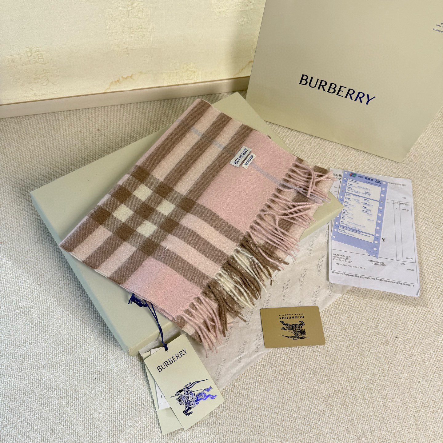 🆕【纯羊绒芯片版】Burberry · 巴宝莉经典万年格子❗️老款新作，最新官网全套辅料❗️HK🇭🇰外贸