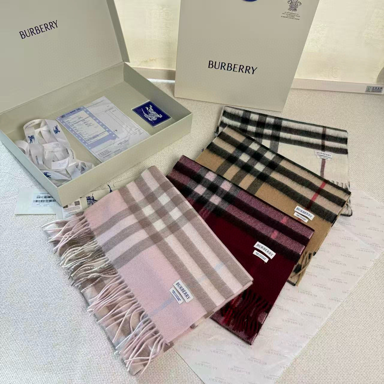 🆕【纯羊绒芯片版】Burberry · 巴宝莉经典万年格子❗️老款新作，最新官网全套辅料❗️HK🇭🇰外贸