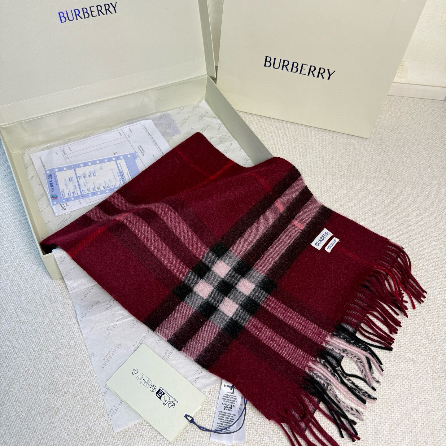 🆕【纯羊绒芯片版】Burberry · 巴宝莉经典万年格子❗️老款新作，最新官网全套辅料❗️HK🇭🇰外贸