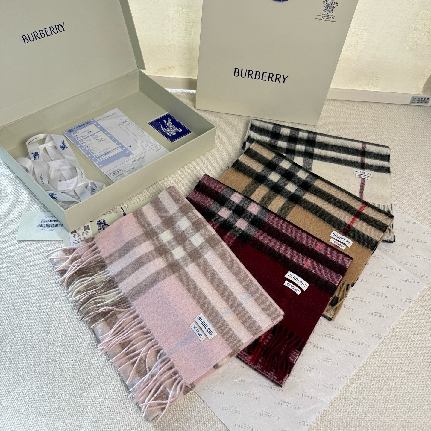 🆕【纯羊绒芯片版】Burberry · 巴宝莉经典万年格子❗️老款新作，最新官网全套辅料❗️HK🇭🇰外贸