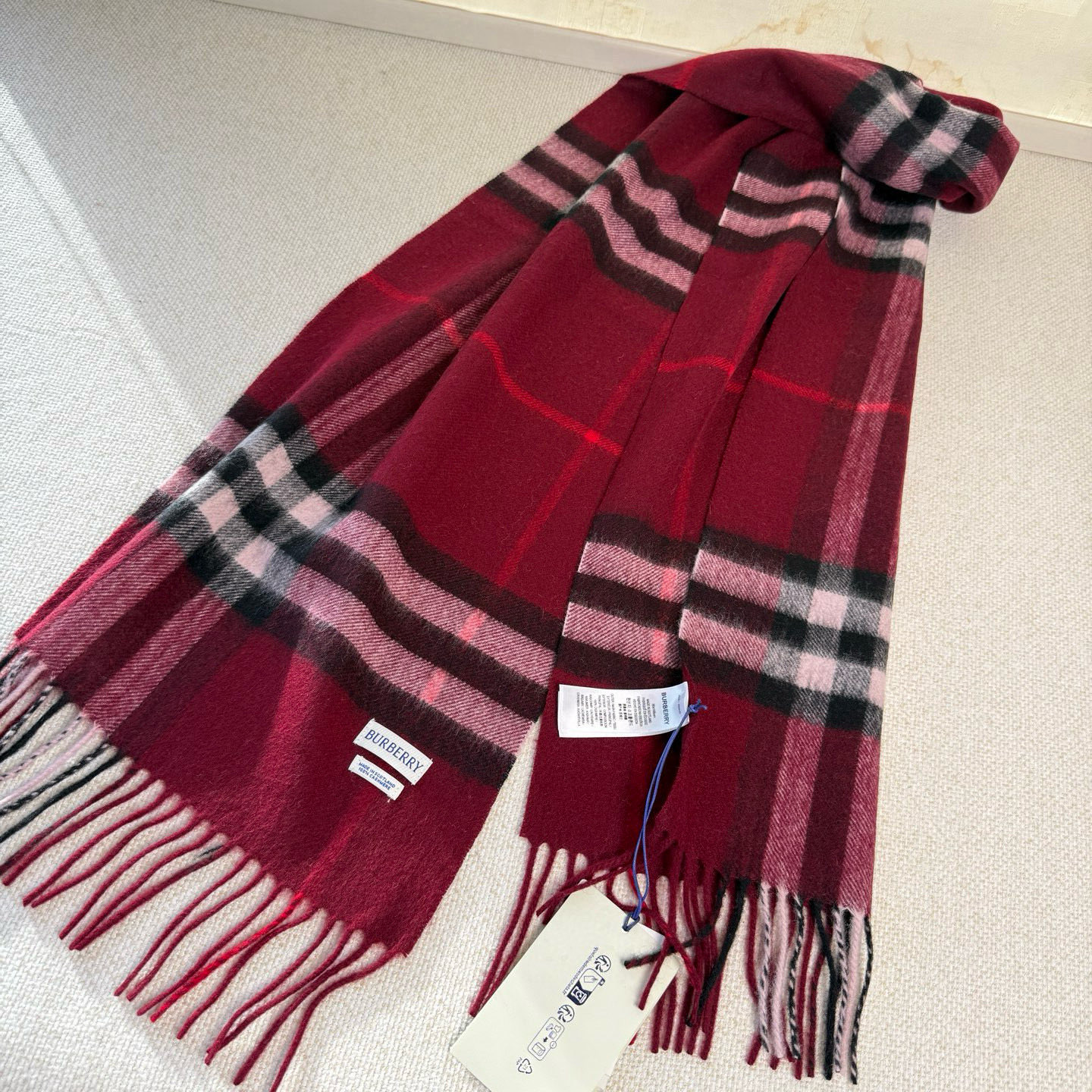 🆕【纯羊绒芯片版】Burberry · 巴宝莉经典万年格子❗️老款新作，最新官网全套辅料❗️HK🇭🇰外贸