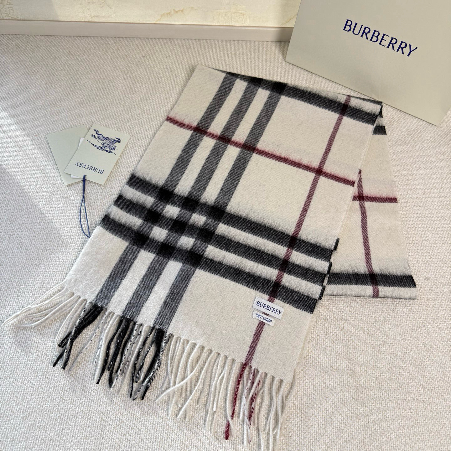 🆕【纯羊绒芯片版】Burberry · 巴宝莉经典万年格子❗️老款新作，最新官网全套辅料❗️HK🇭🇰外贸