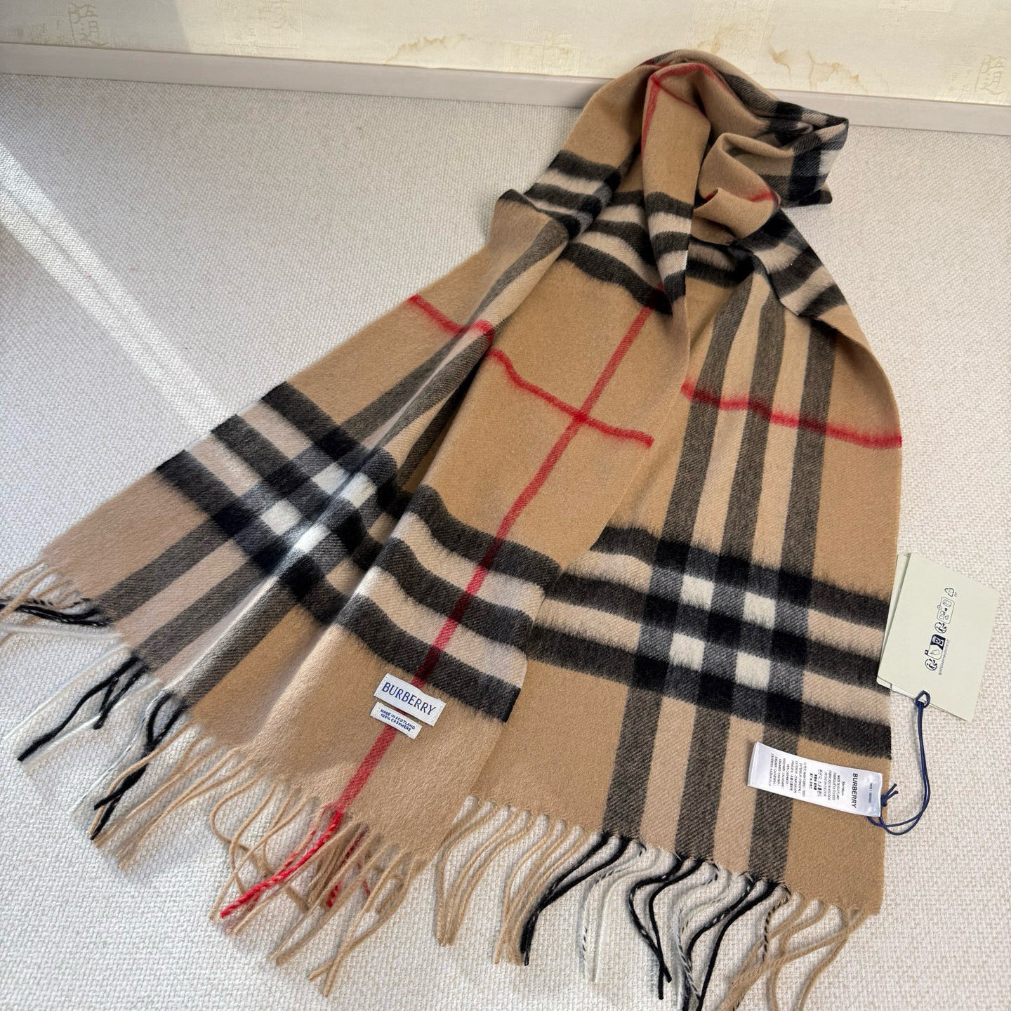 🆕【纯羊绒芯片版】Burberry · 巴宝莉经典万年格子❗️老款新作，最新官网全套辅料❗️HK🇭🇰外贸