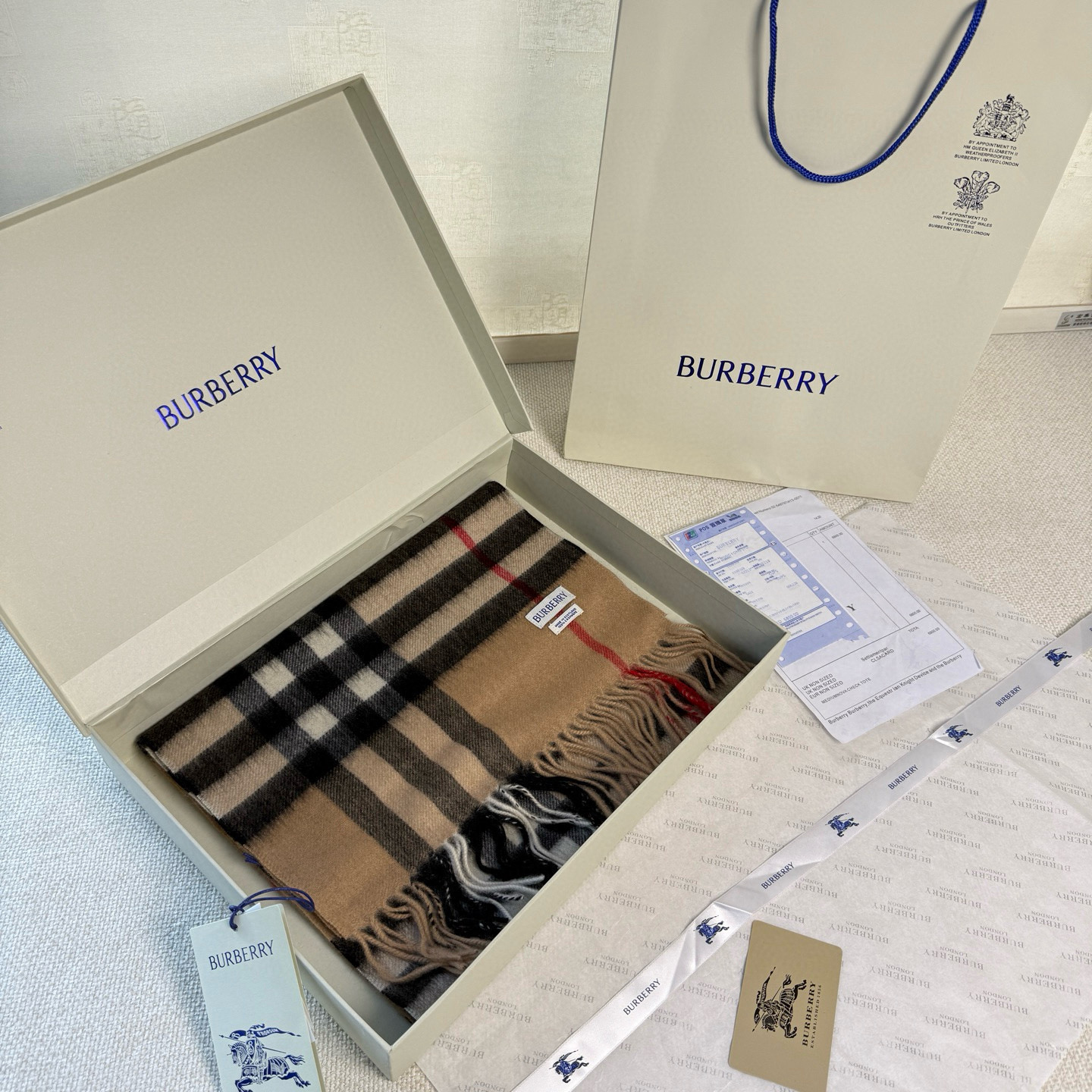 🆕【纯羊绒芯片版】Burberry · 巴宝莉经典万年格子❗️老款新作，最新官网全套辅料❗️HK🇭🇰外贸