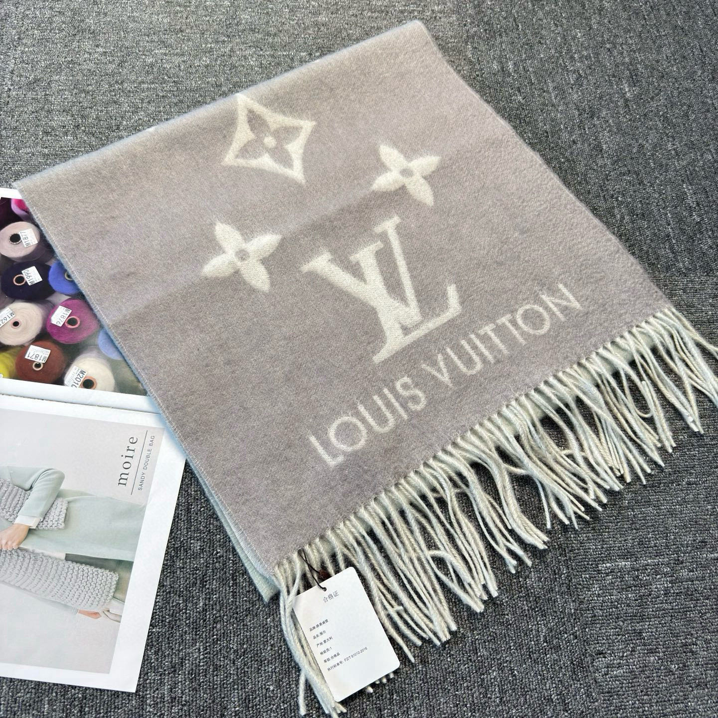 🆕【M70868】Louis Vuitton · REYKJAVIK GRADIENT渐变羊绒围巾❗️【